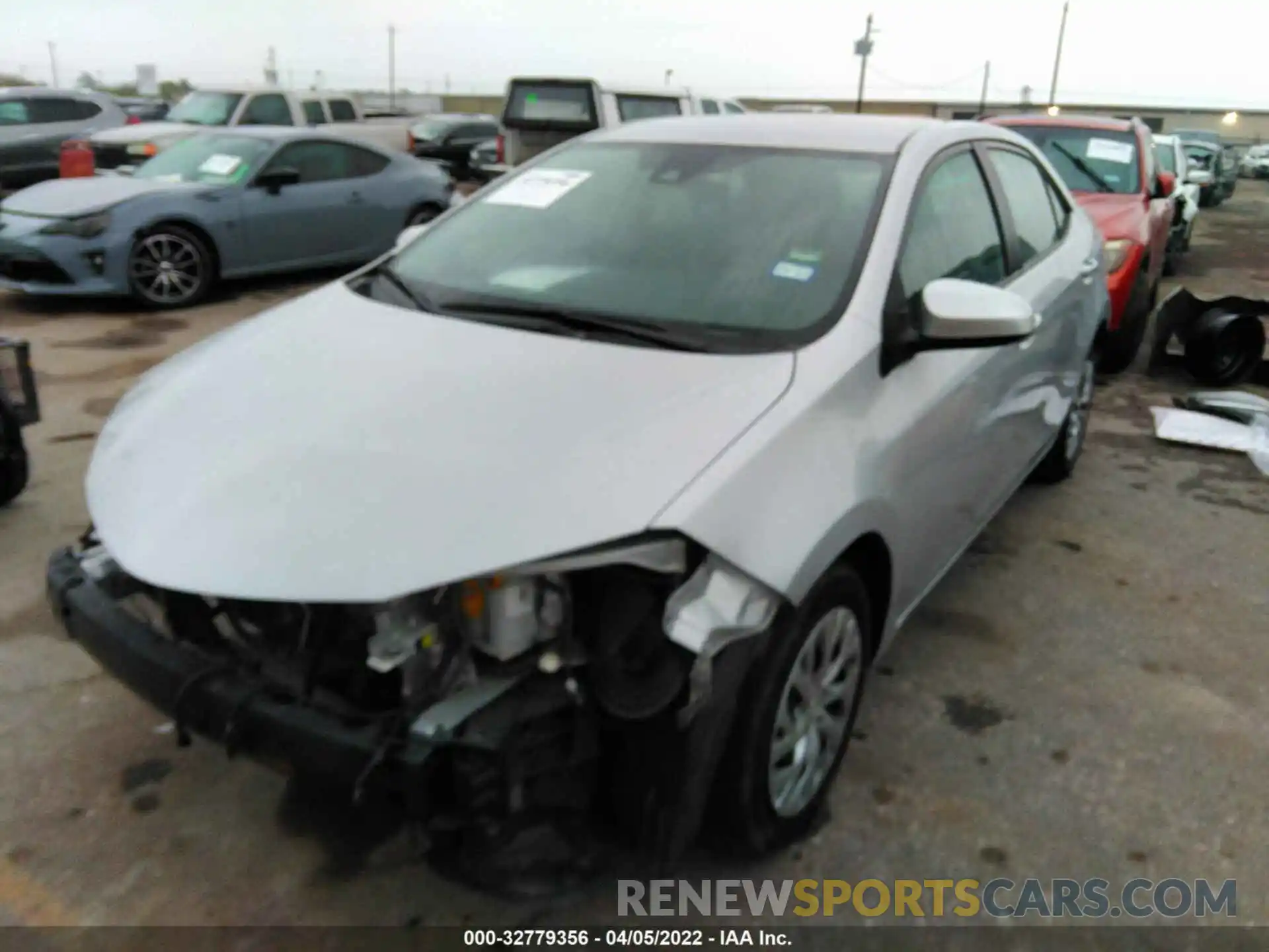 2 Photograph of a damaged car 2T1BURHE0KC148420 TOYOTA COROLLA 2019