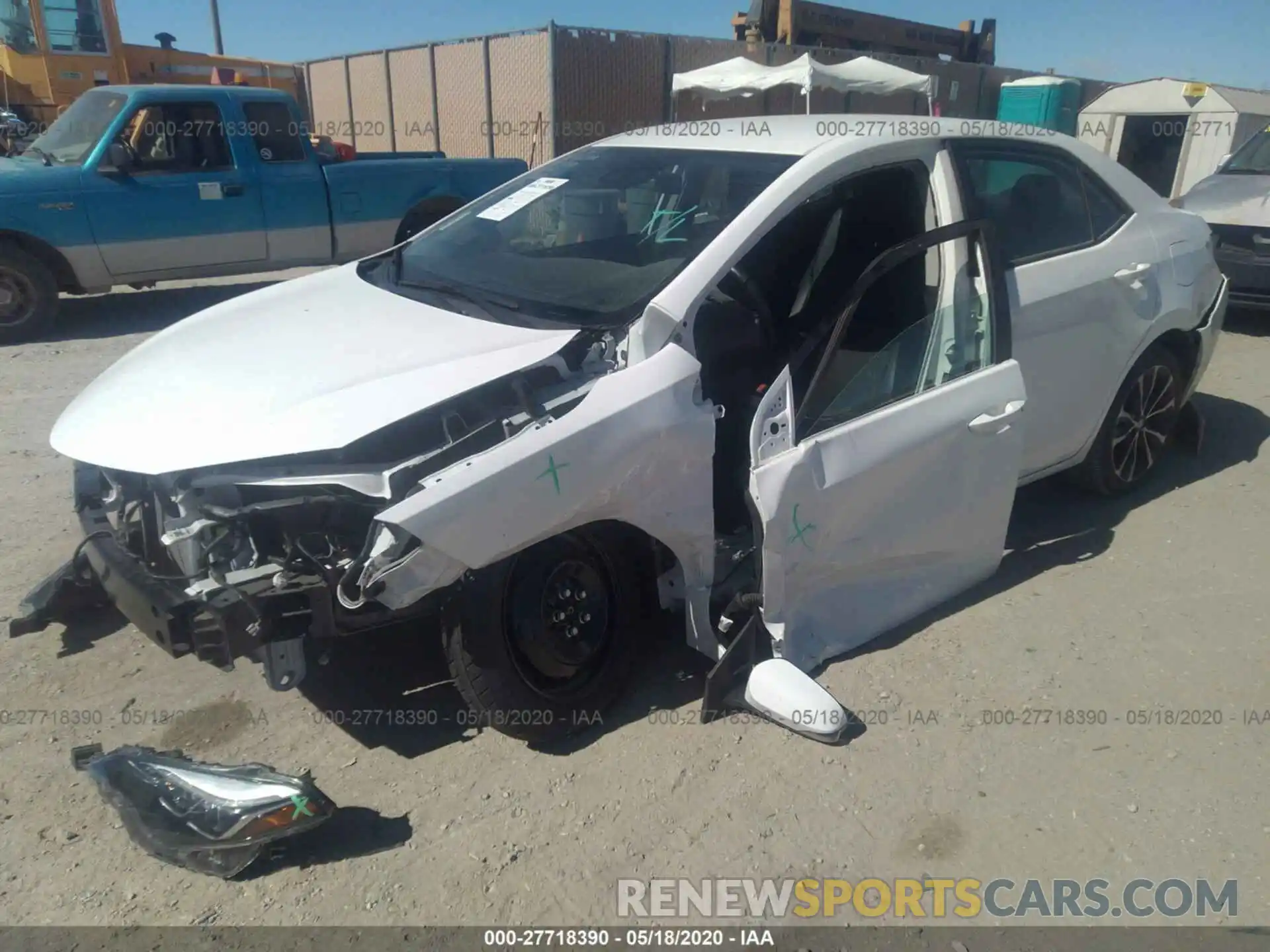 2 Photograph of a damaged car 2T1BURHE0KC148725 TOYOTA COROLLA 2019