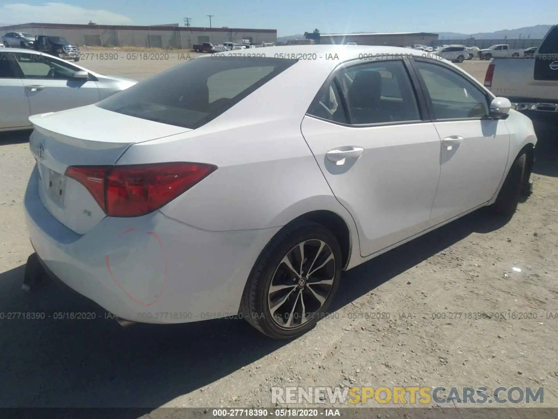 4 Photograph of a damaged car 2T1BURHE0KC148725 TOYOTA COROLLA 2019