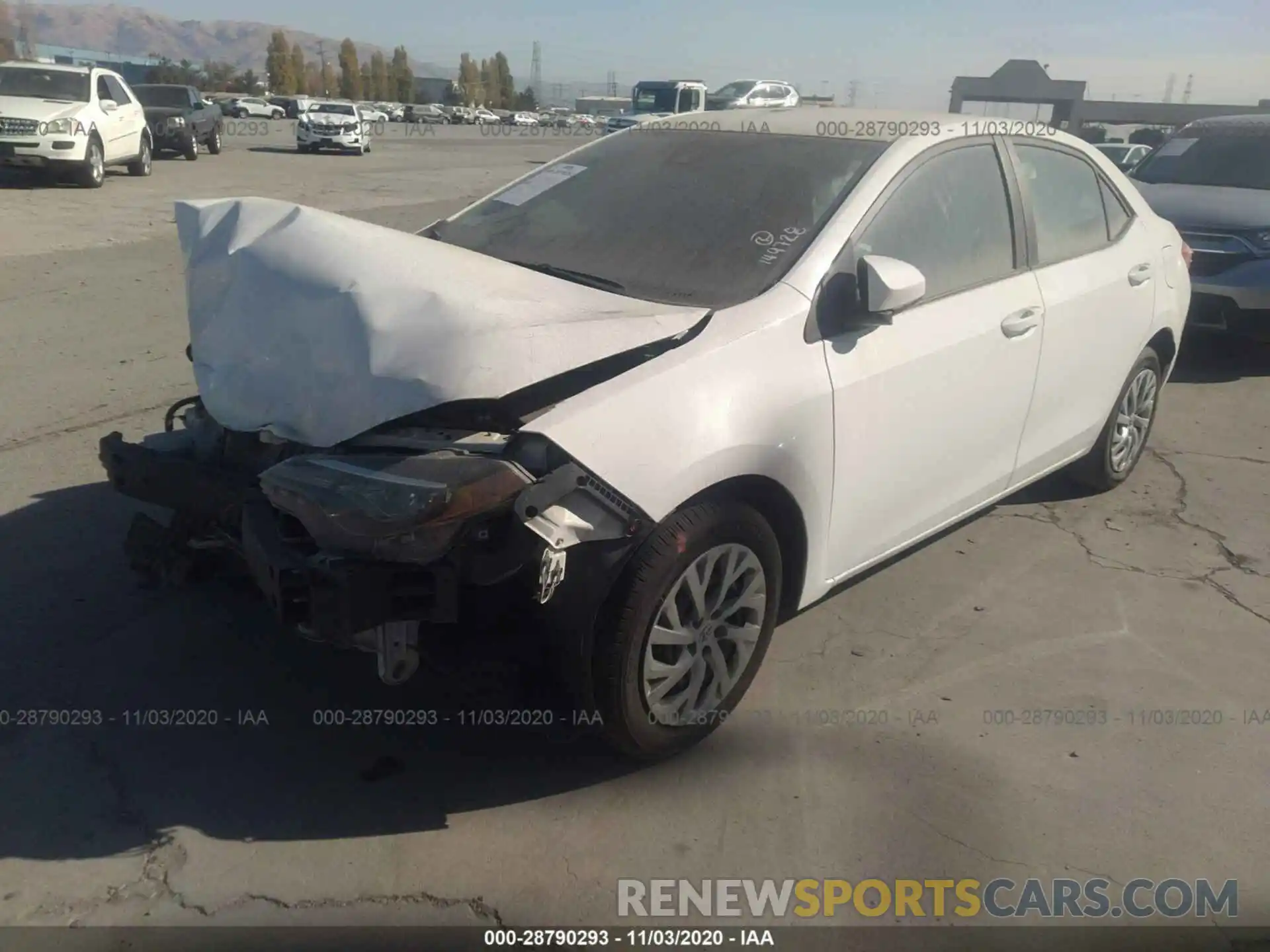 2 Photograph of a damaged car 2T1BURHE0KC149728 TOYOTA COROLLA 2019