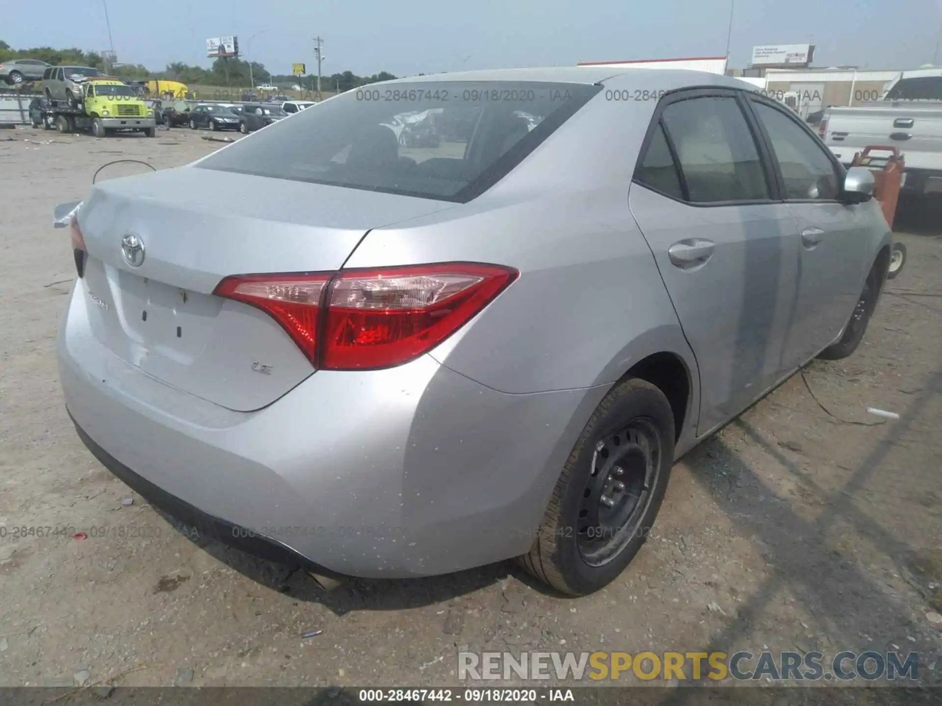 4 Photograph of a damaged car 2T1BURHE0KC149888 TOYOTA COROLLA 2019