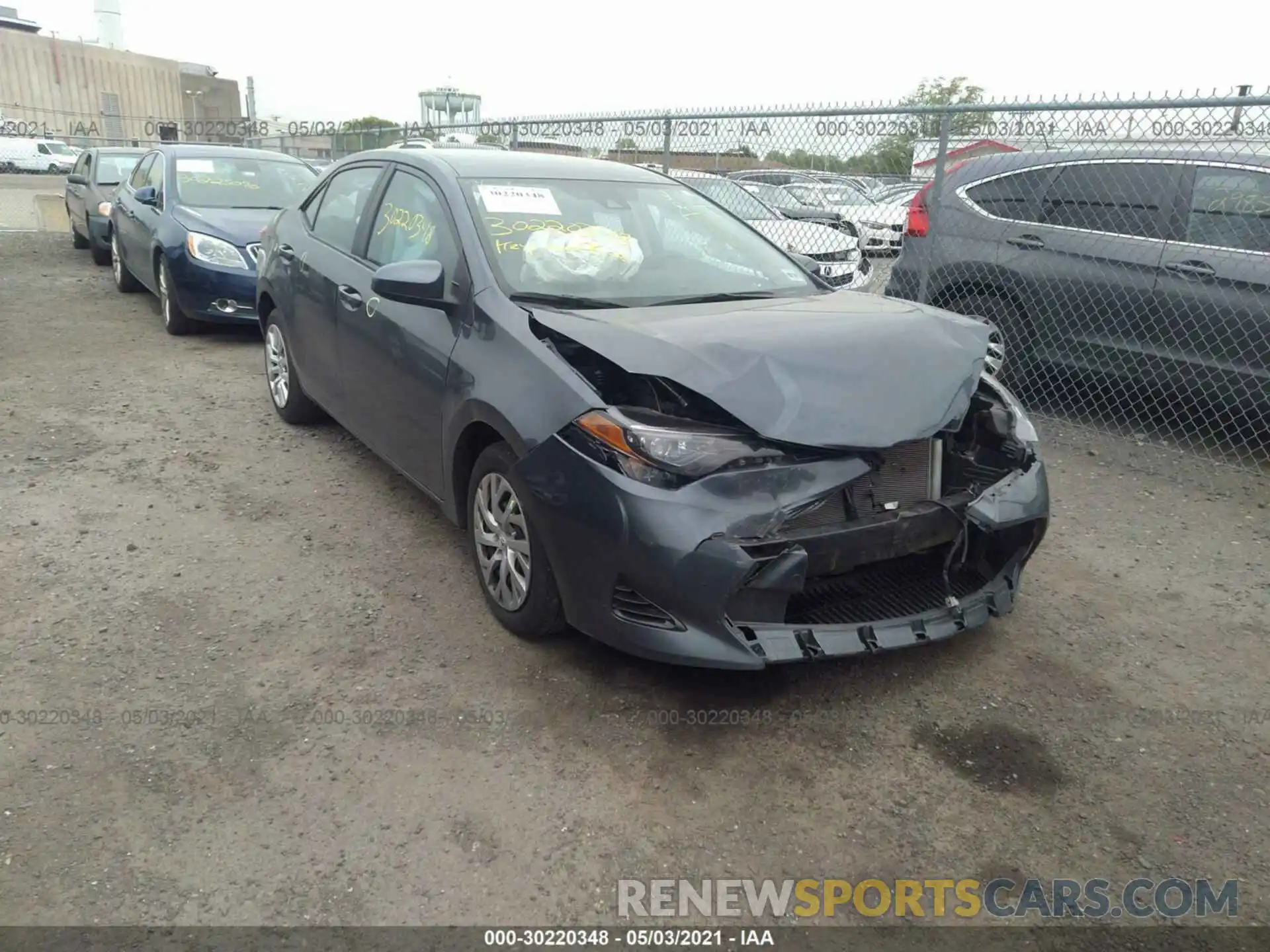 1 Photograph of a damaged car 2T1BURHE0KC150264 TOYOTA COROLLA 2019