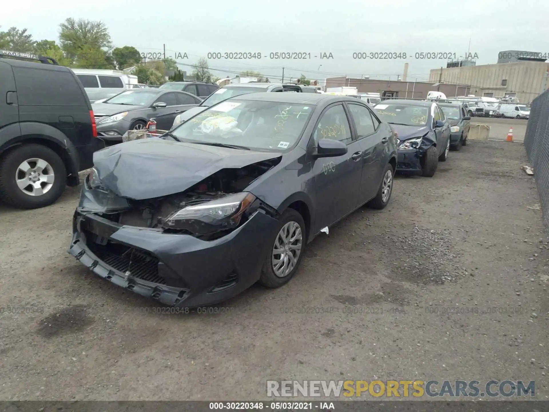 2 Photograph of a damaged car 2T1BURHE0KC150264 TOYOTA COROLLA 2019