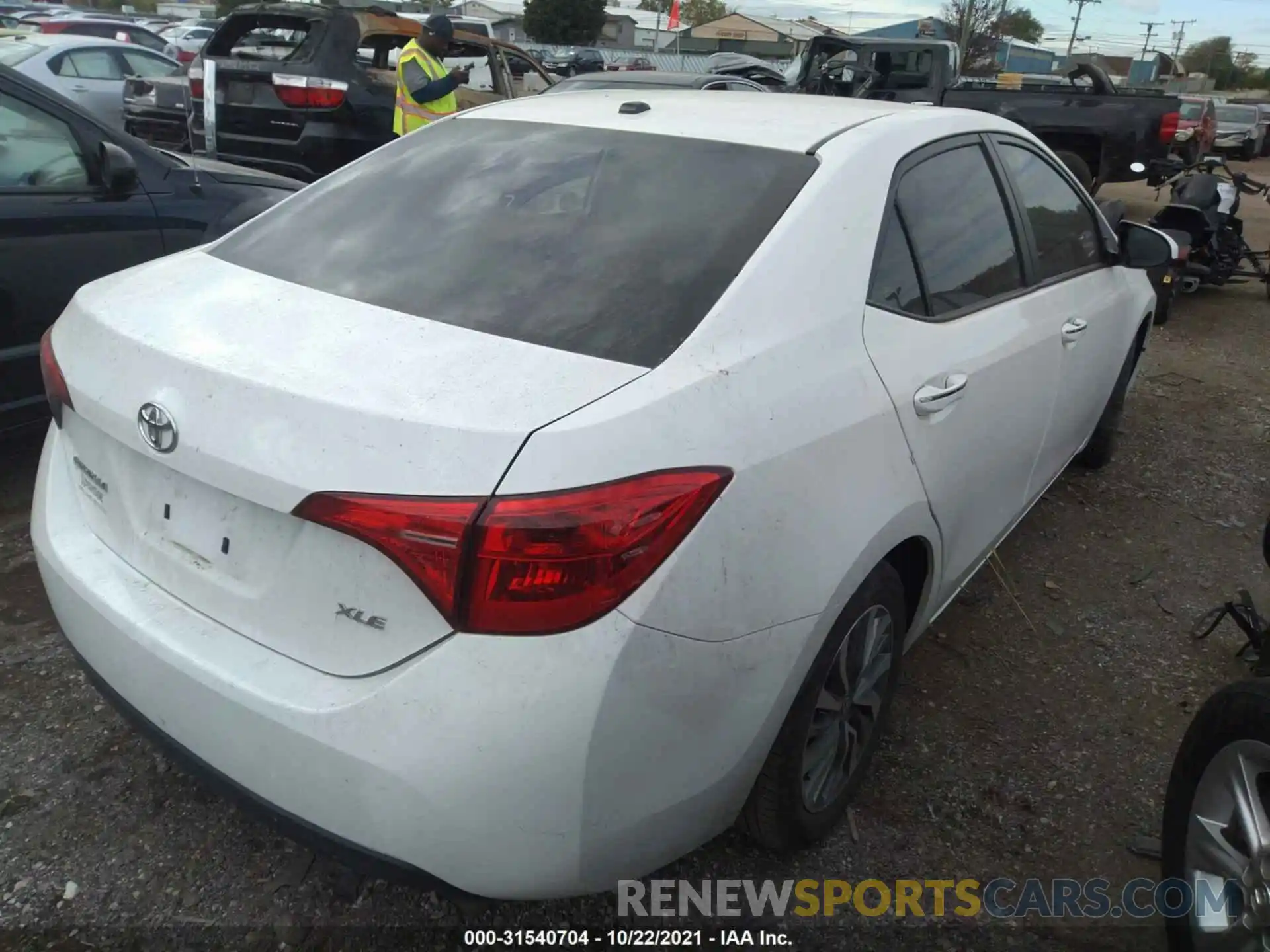 4 Фотография поврежденного автомобиля 2T1BURHE0KC150765 TOYOTA COROLLA 2019