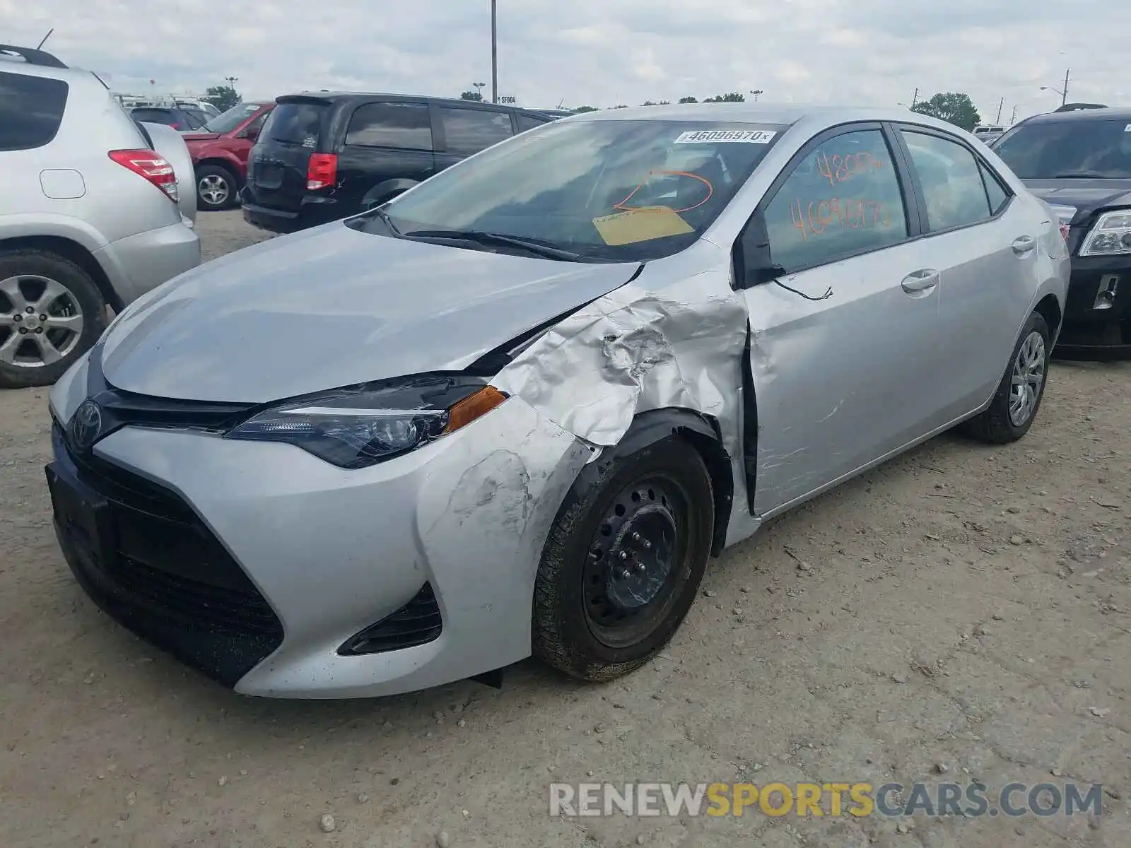 2 Photograph of a damaged car 2T1BURHE0KC152256 TOYOTA COROLLA 2019