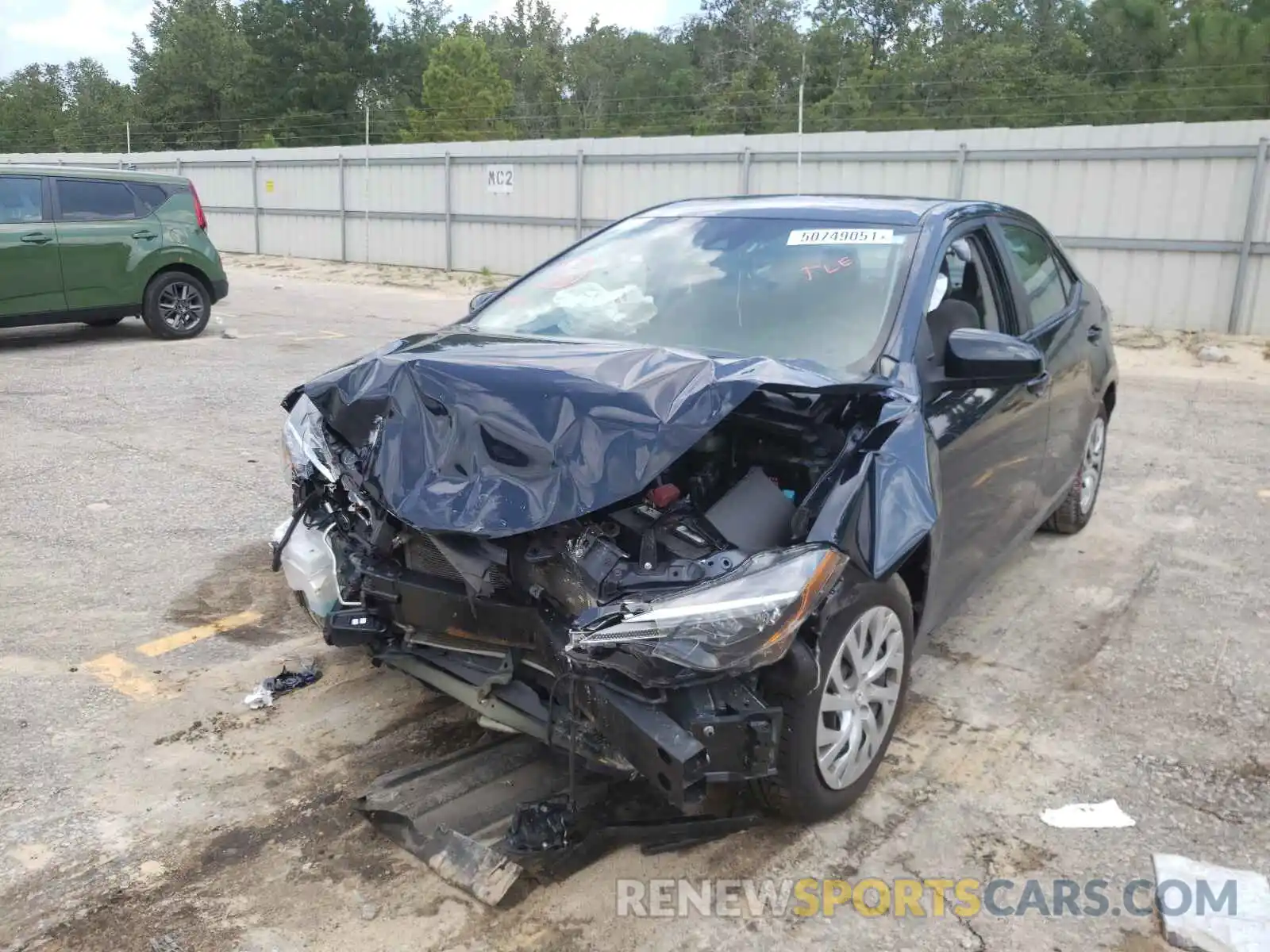 2 Photograph of a damaged car 2T1BURHE0KC152564 TOYOTA COROLLA 2019