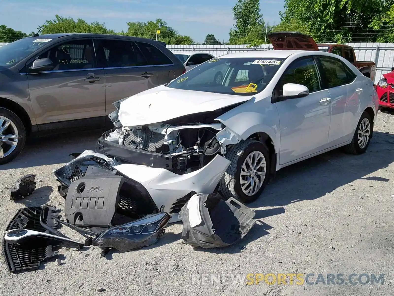 2 Photograph of a damaged car 2T1BURHE0KC152712 TOYOTA COROLLA 2019