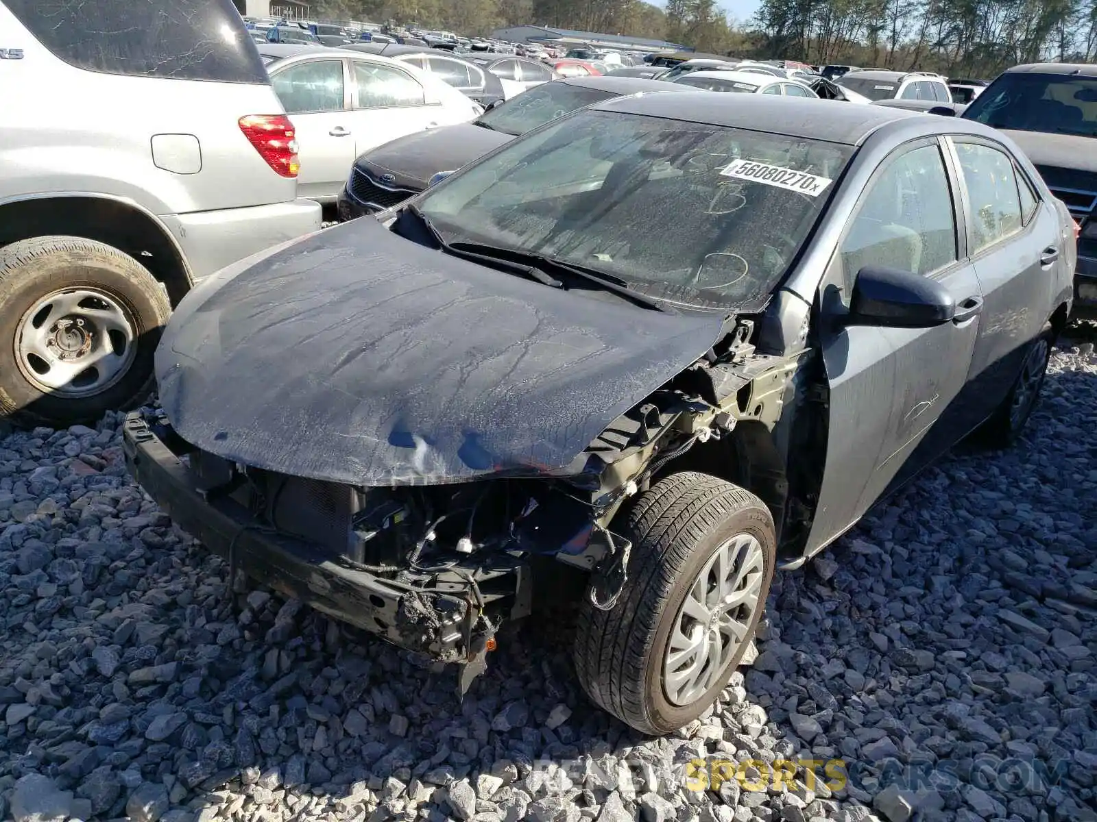 2 Photograph of a damaged car 2T1BURHE0KC152791 TOYOTA COROLLA 2019