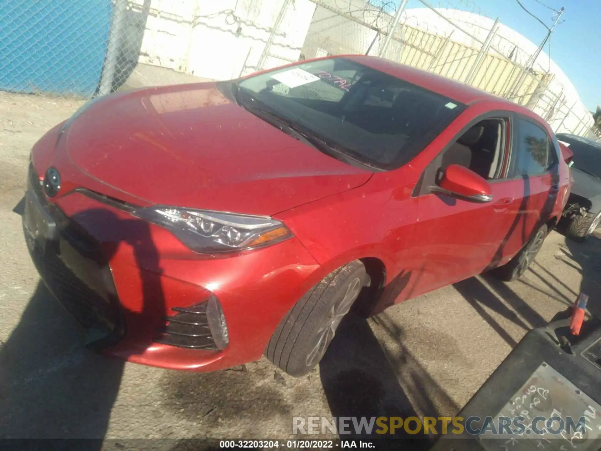 2 Photograph of a damaged car 2T1BURHE0KC153021 TOYOTA COROLLA 2019