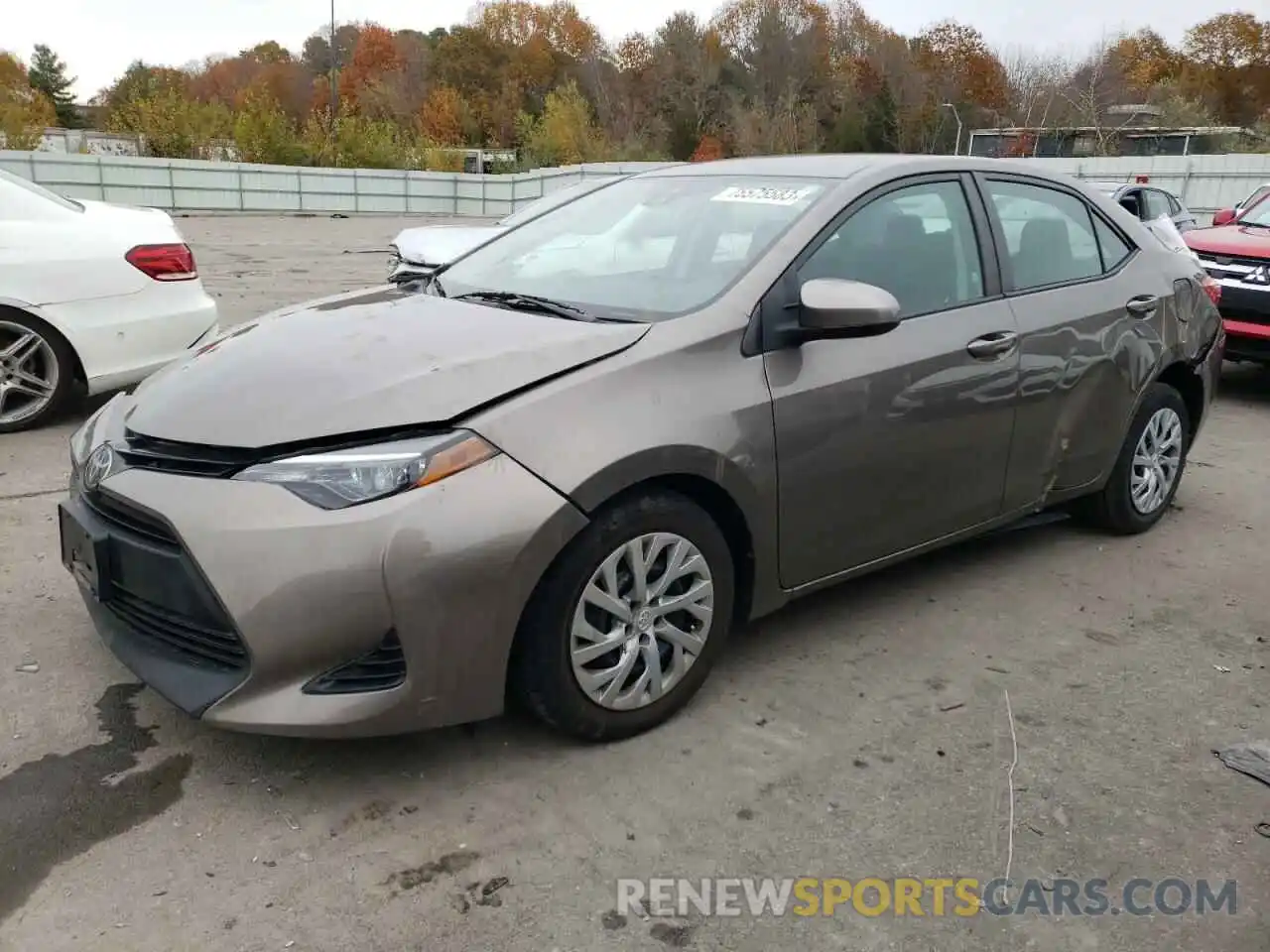 1 Photograph of a damaged car 2T1BURHE0KC153293 TOYOTA COROLLA 2019