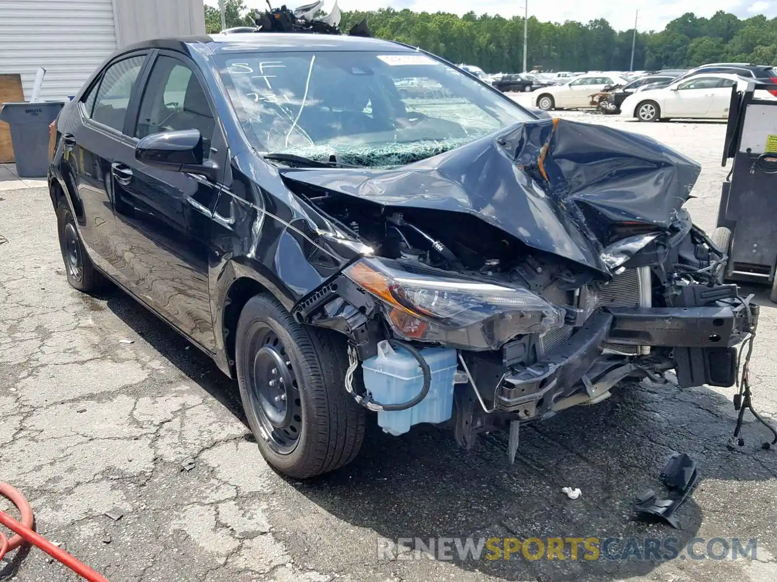 1 Photograph of a damaged car 2T1BURHE0KC153357 TOYOTA COROLLA 2019