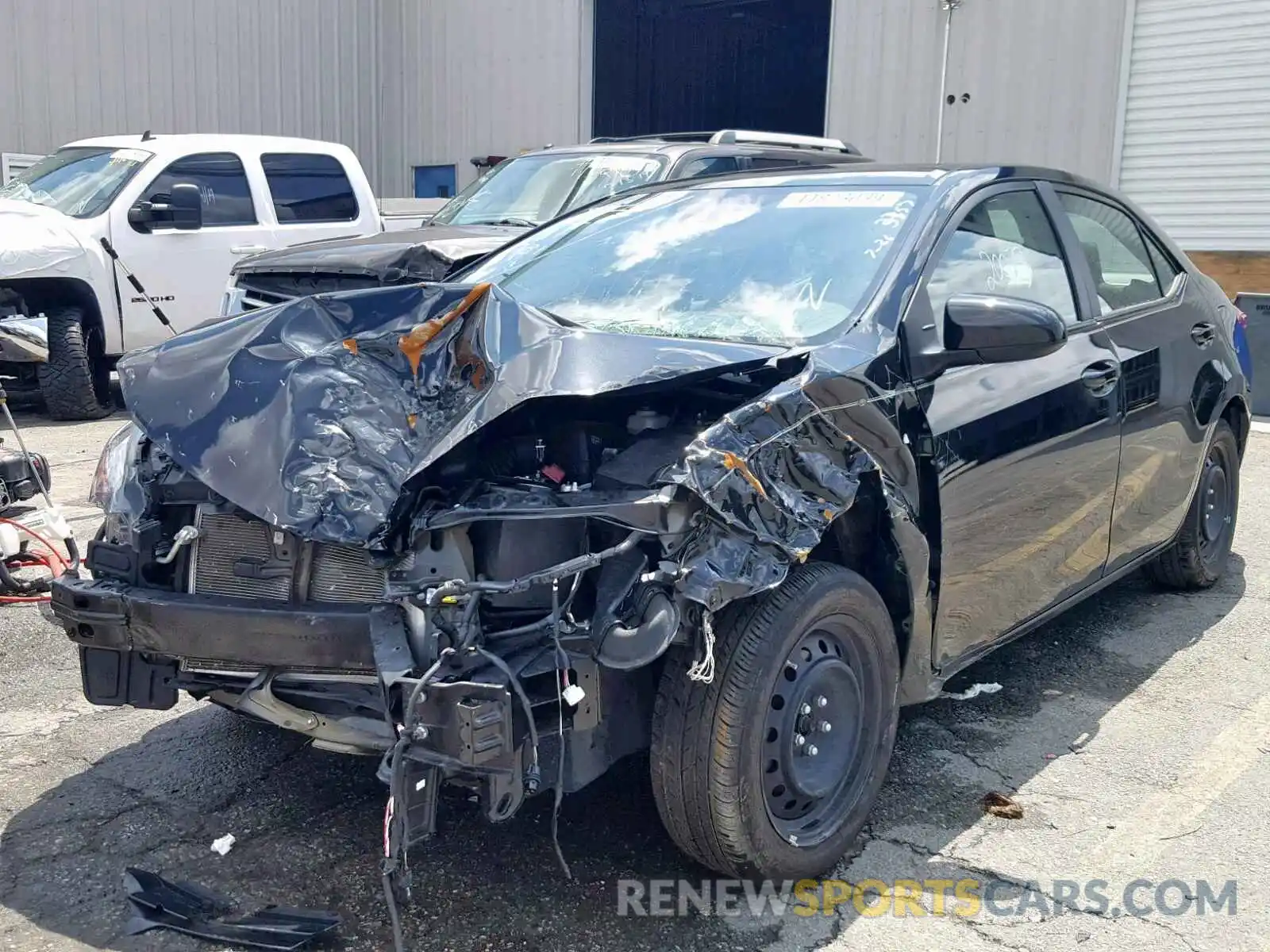 2 Photograph of a damaged car 2T1BURHE0KC153357 TOYOTA COROLLA 2019