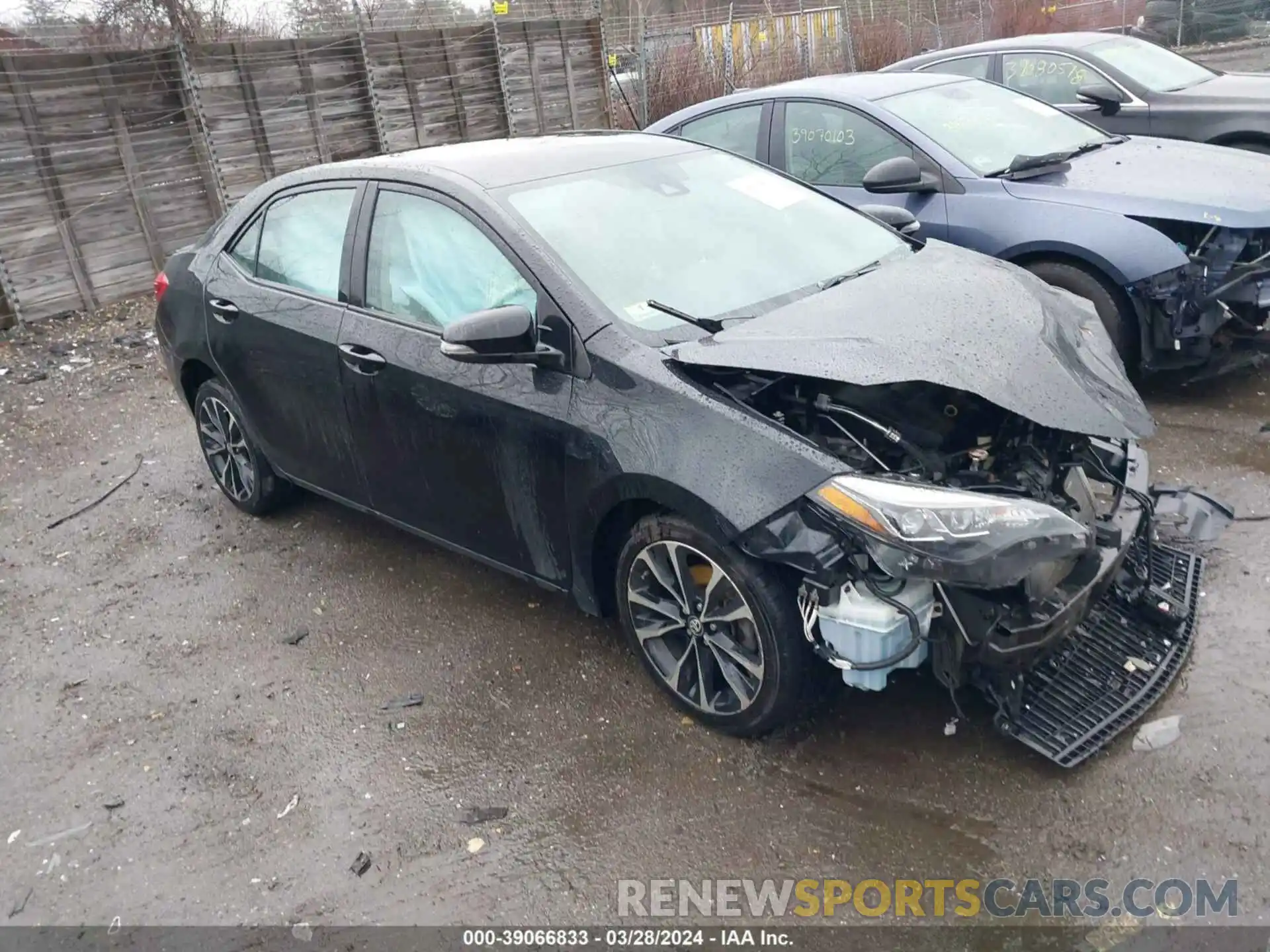 1 Photograph of a damaged car 2T1BURHE0KC153410 TOYOTA COROLLA 2019