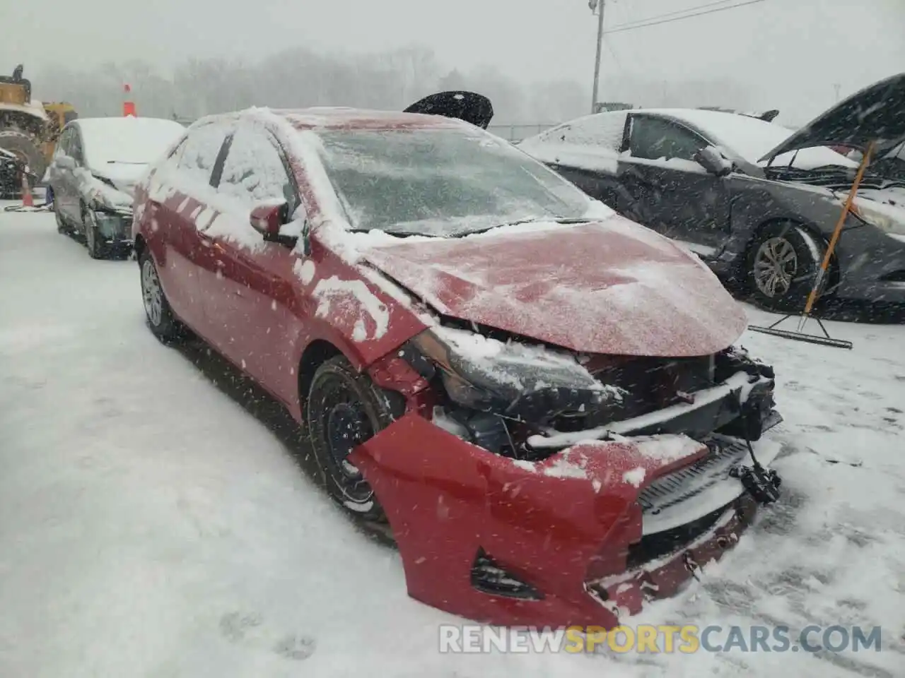 1 Photograph of a damaged car 2T1BURHE0KC153424 TOYOTA COROLLA 2019