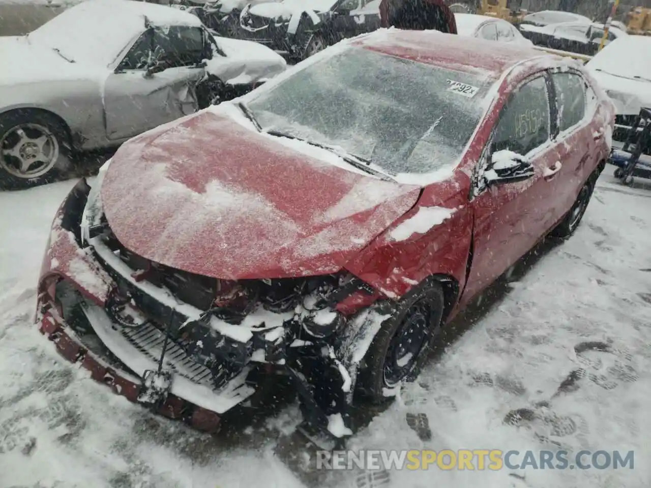 2 Photograph of a damaged car 2T1BURHE0KC153424 TOYOTA COROLLA 2019