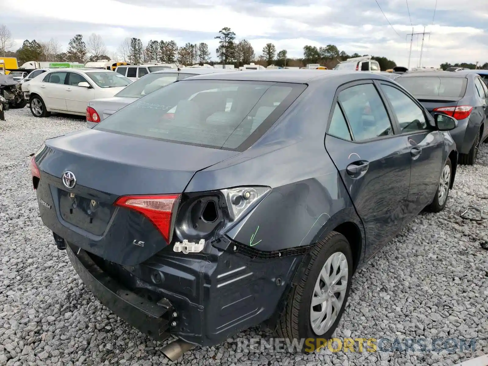 4 Фотография поврежденного автомобиля 2T1BURHE0KC153438 TOYOTA COROLLA 2019