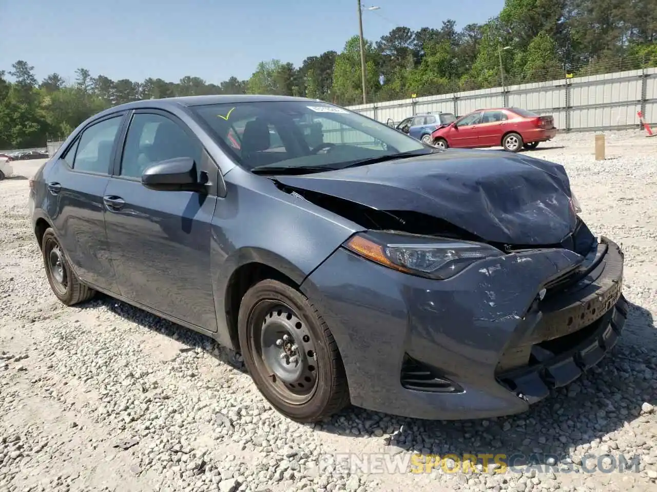 1 Photograph of a damaged car 2T1BURHE0KC153679 TOYOTA COROLLA 2019