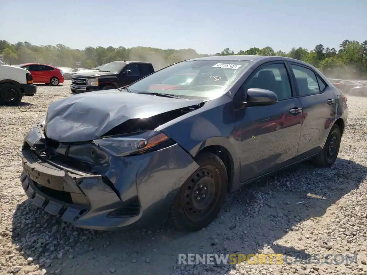 2 Photograph of a damaged car 2T1BURHE0KC153679 TOYOTA COROLLA 2019