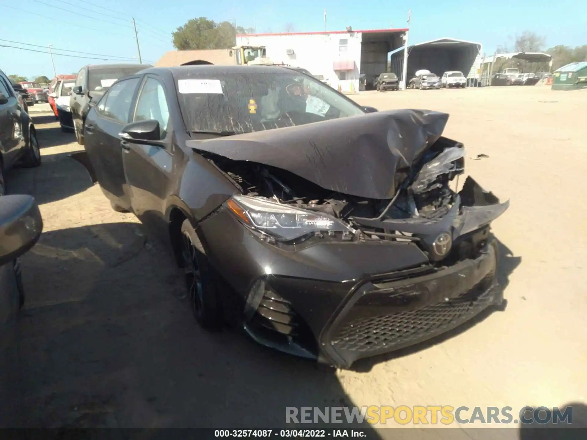 1 Photograph of a damaged car 2T1BURHE0KC153939 TOYOTA COROLLA 2019