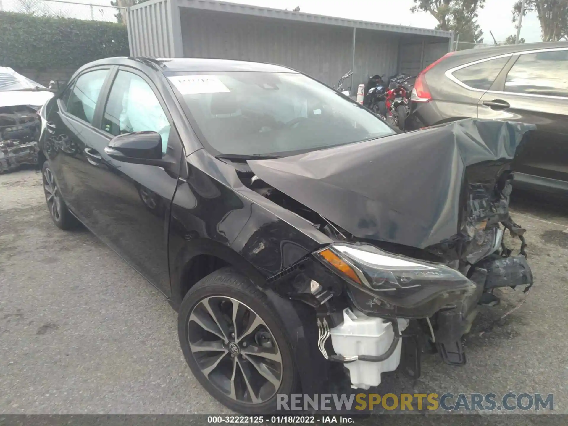 1 Photograph of a damaged car 2T1BURHE0KC154461 TOYOTA COROLLA 2019