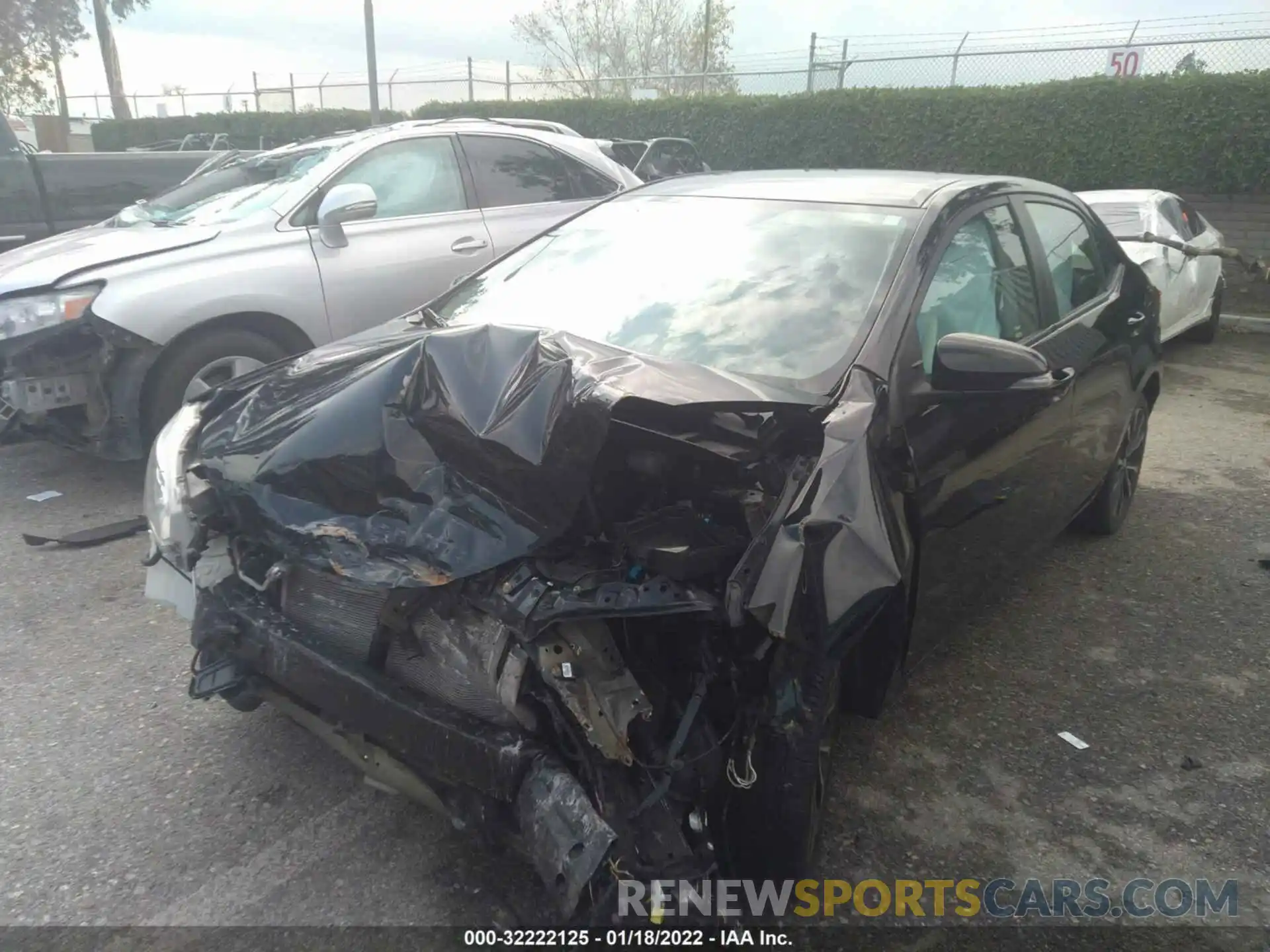 2 Photograph of a damaged car 2T1BURHE0KC154461 TOYOTA COROLLA 2019