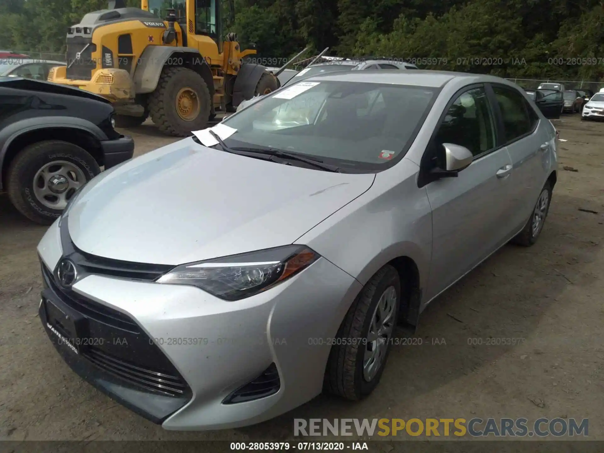 2 Photograph of a damaged car 2T1BURHE0KC154802 TOYOTA COROLLA 2019