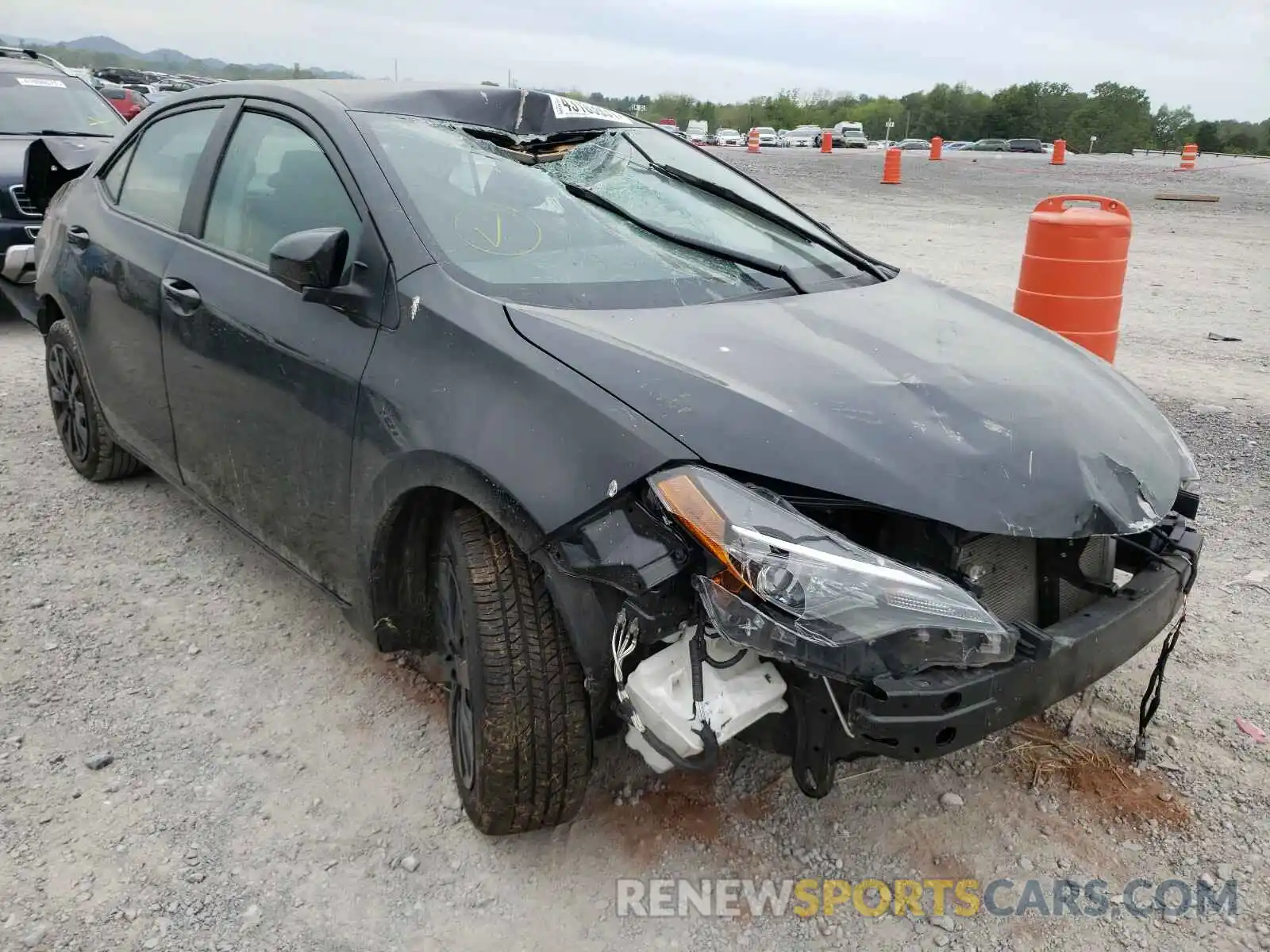 1 Photograph of a damaged car 2T1BURHE0KC155108 TOYOTA COROLLA 2019