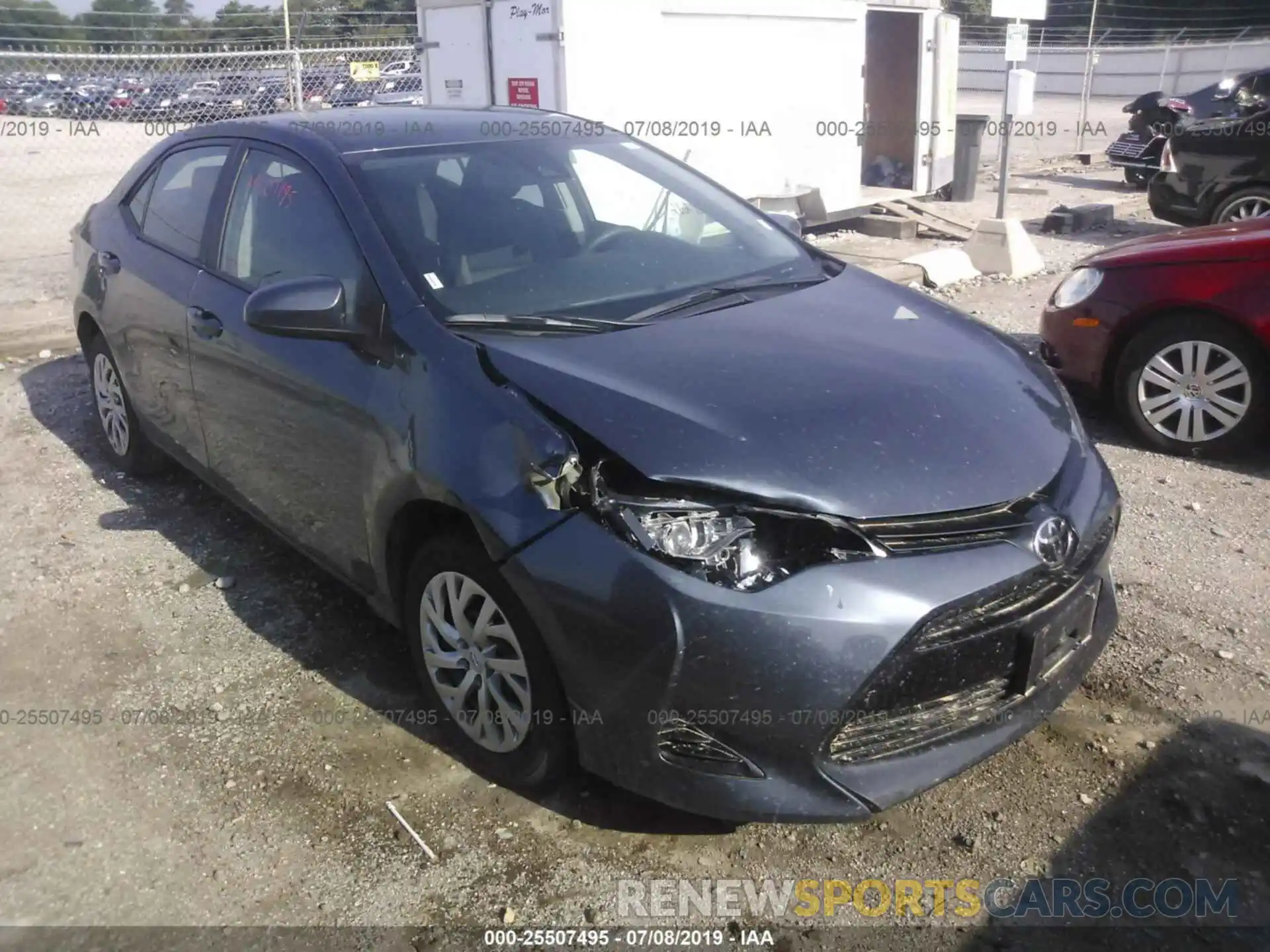 1 Photograph of a damaged car 2T1BURHE0KC155447 TOYOTA COROLLA 2019