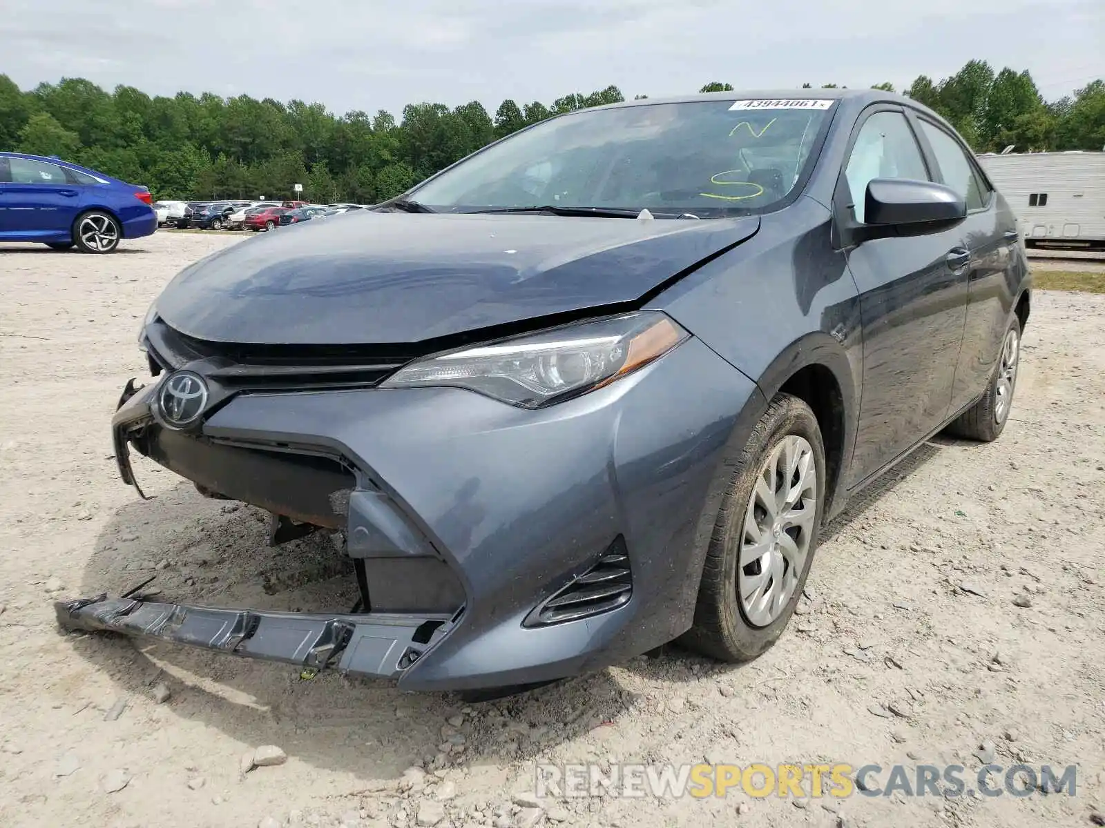 2 Photograph of a damaged car 2T1BURHE0KC156873 TOYOTA COROLLA 2019