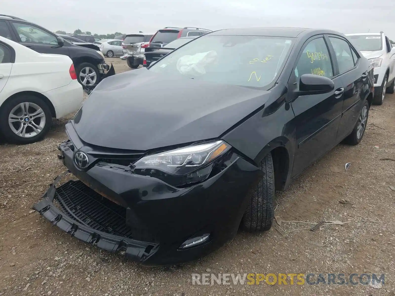 2 Photograph of a damaged car 2T1BURHE0KC158140 TOYOTA COROLLA 2019