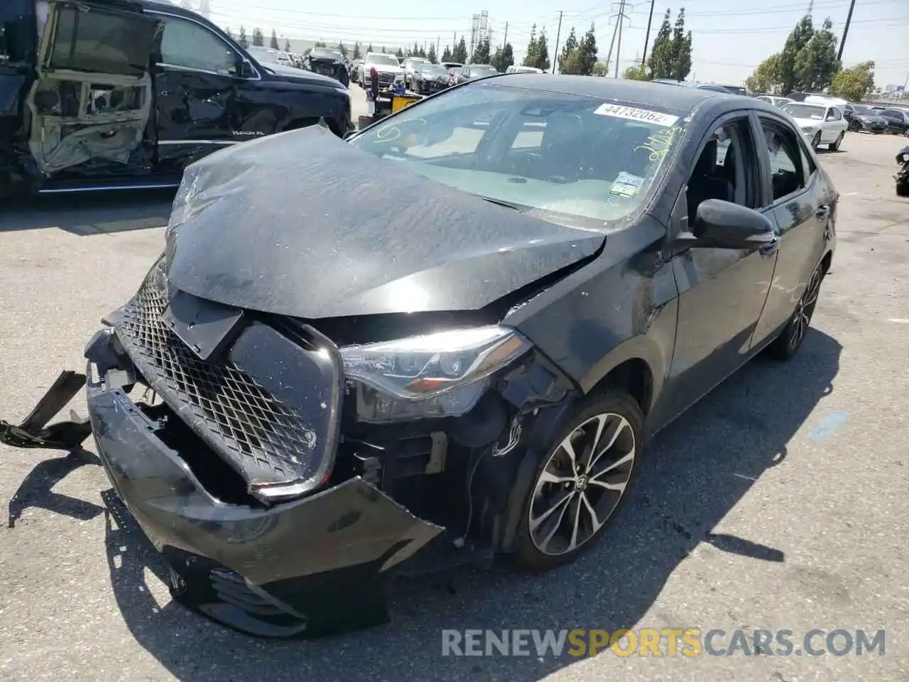 2 Photograph of a damaged car 2T1BURHE0KC158588 TOYOTA COROLLA 2019