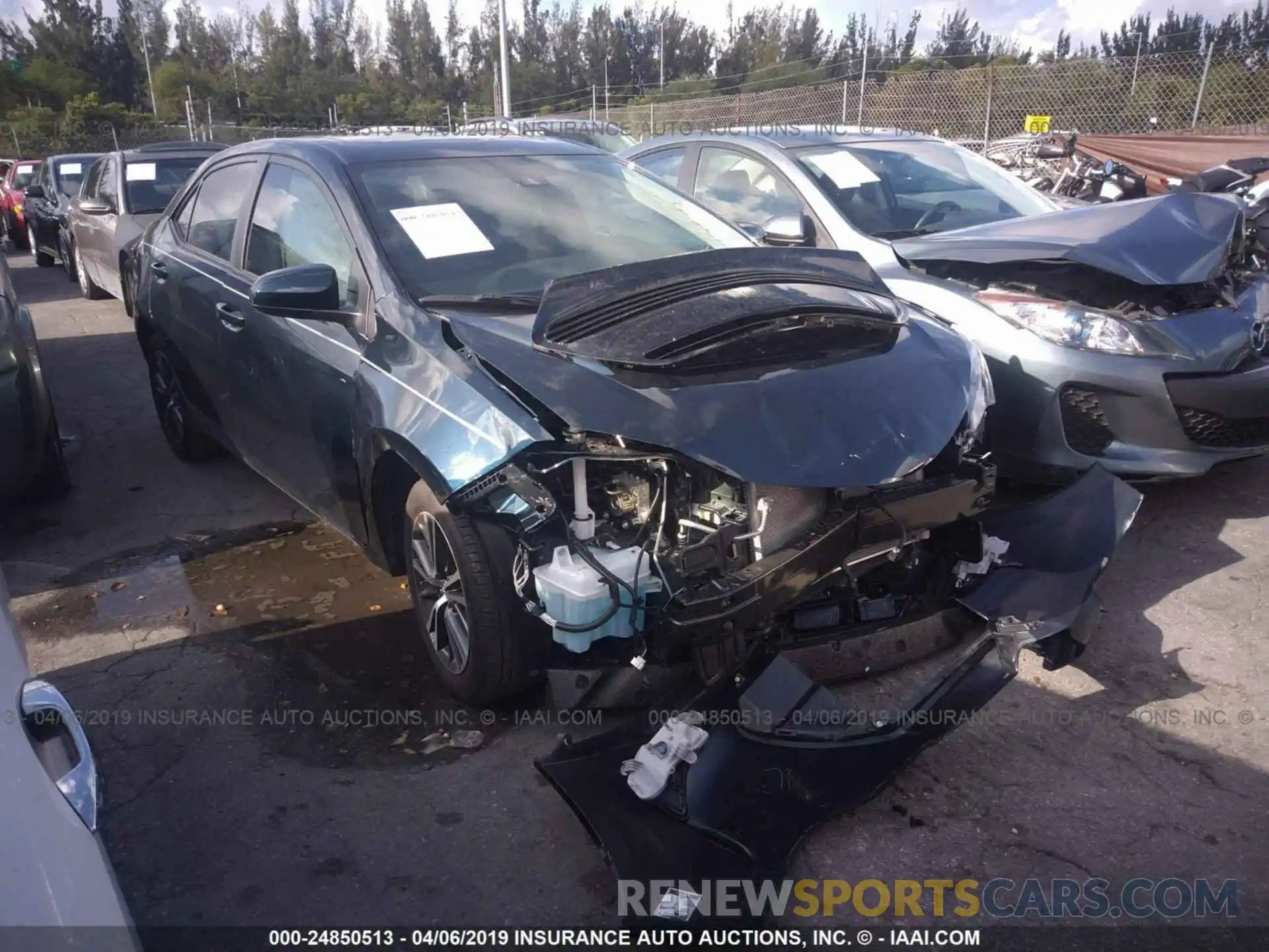 1 Photograph of a damaged car 2T1BURHE0KC158798 TOYOTA COROLLA 2019