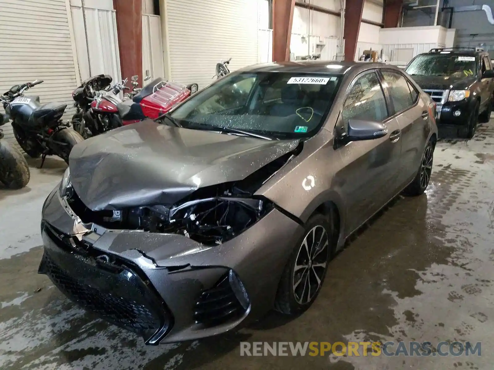 2 Фотография поврежденного автомобиля 2T1BURHE0KC159191 TOYOTA COROLLA 2019