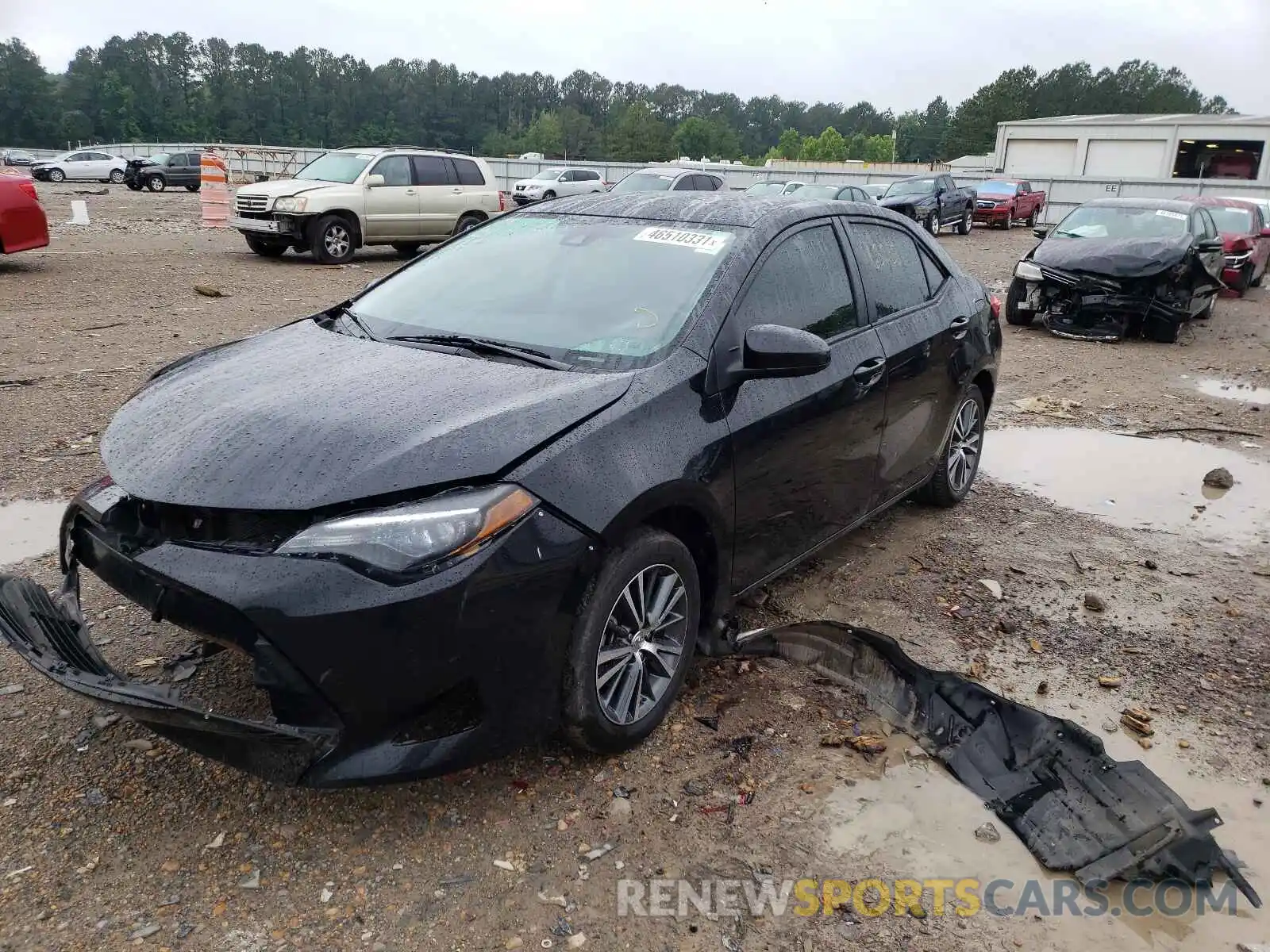 2 Photograph of a damaged car 2T1BURHE0KC159417 TOYOTA COROLLA 2019