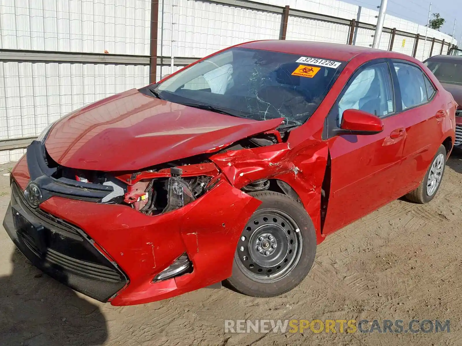 2 Photograph of a damaged car 2T1BURHE0KC159434 TOYOTA COROLLA 2019
