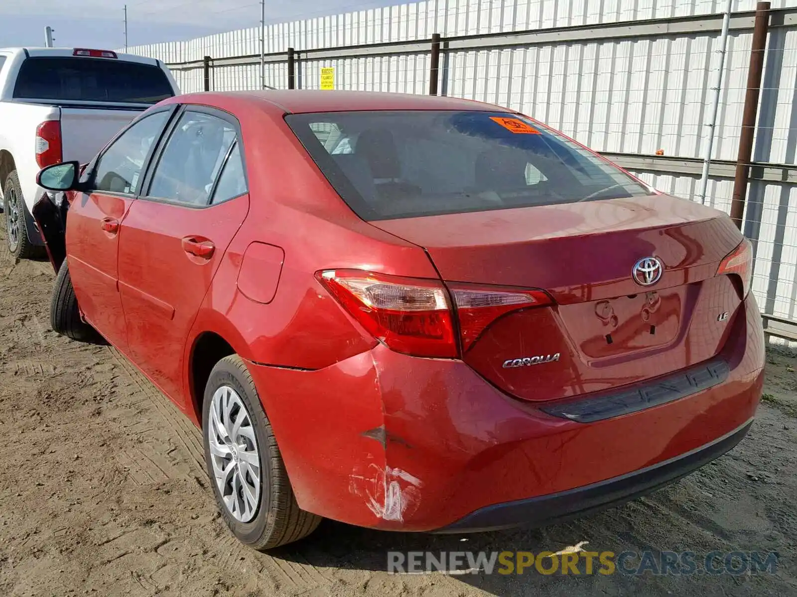 3 Photograph of a damaged car 2T1BURHE0KC159434 TOYOTA COROLLA 2019