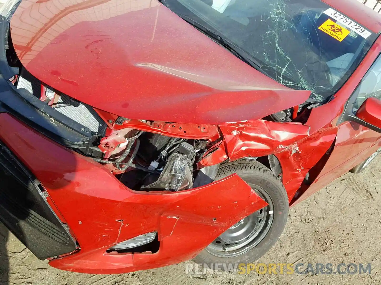9 Photograph of a damaged car 2T1BURHE0KC159434 TOYOTA COROLLA 2019