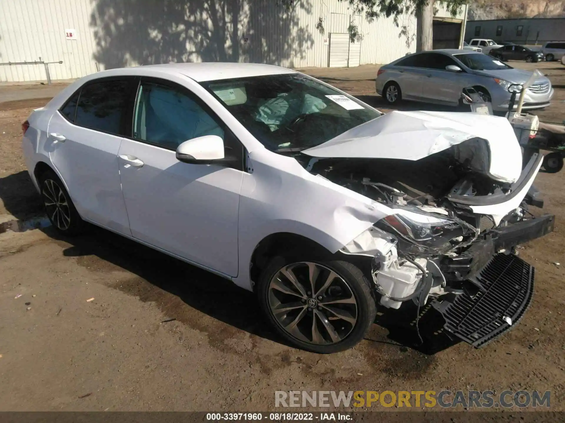 1 Photograph of a damaged car 2T1BURHE0KC160194 TOYOTA COROLLA 2019