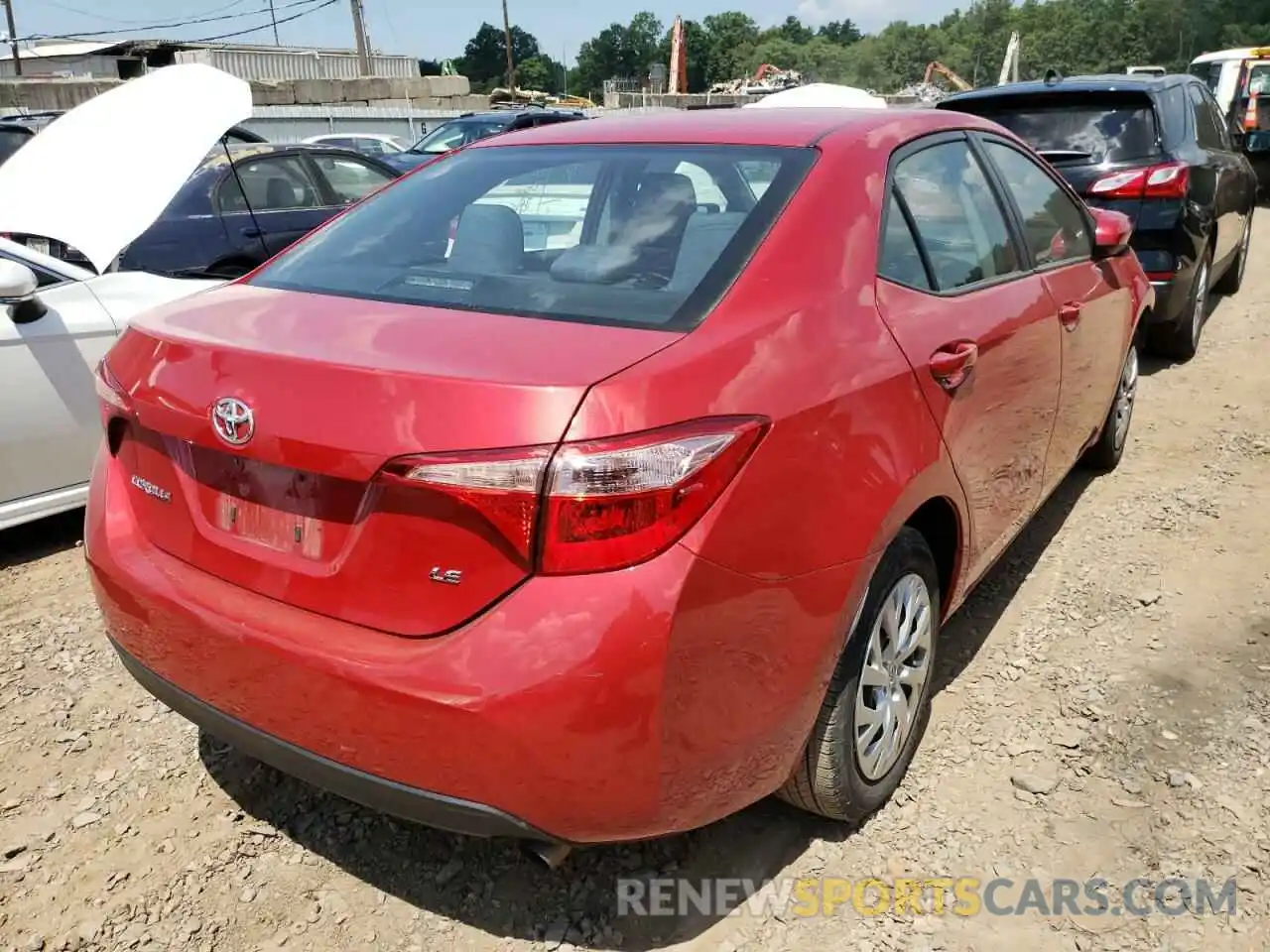 4 Photograph of a damaged car 2T1BURHE0KC160423 TOYOTA COROLLA 2019