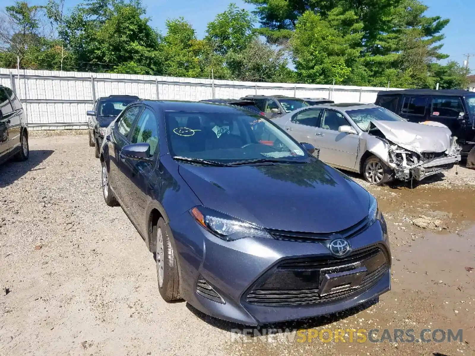 1 Photograph of a damaged car 2T1BURHE0KC160454 TOYOTA COROLLA 2019