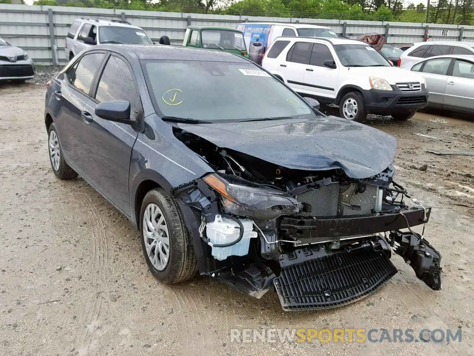 1 Photograph of a damaged car 2T1BURHE0KC160728 TOYOTA COROLLA 2019