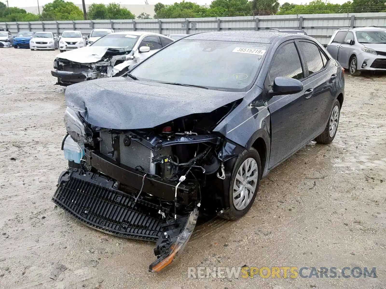 2 Photograph of a damaged car 2T1BURHE0KC160728 TOYOTA COROLLA 2019