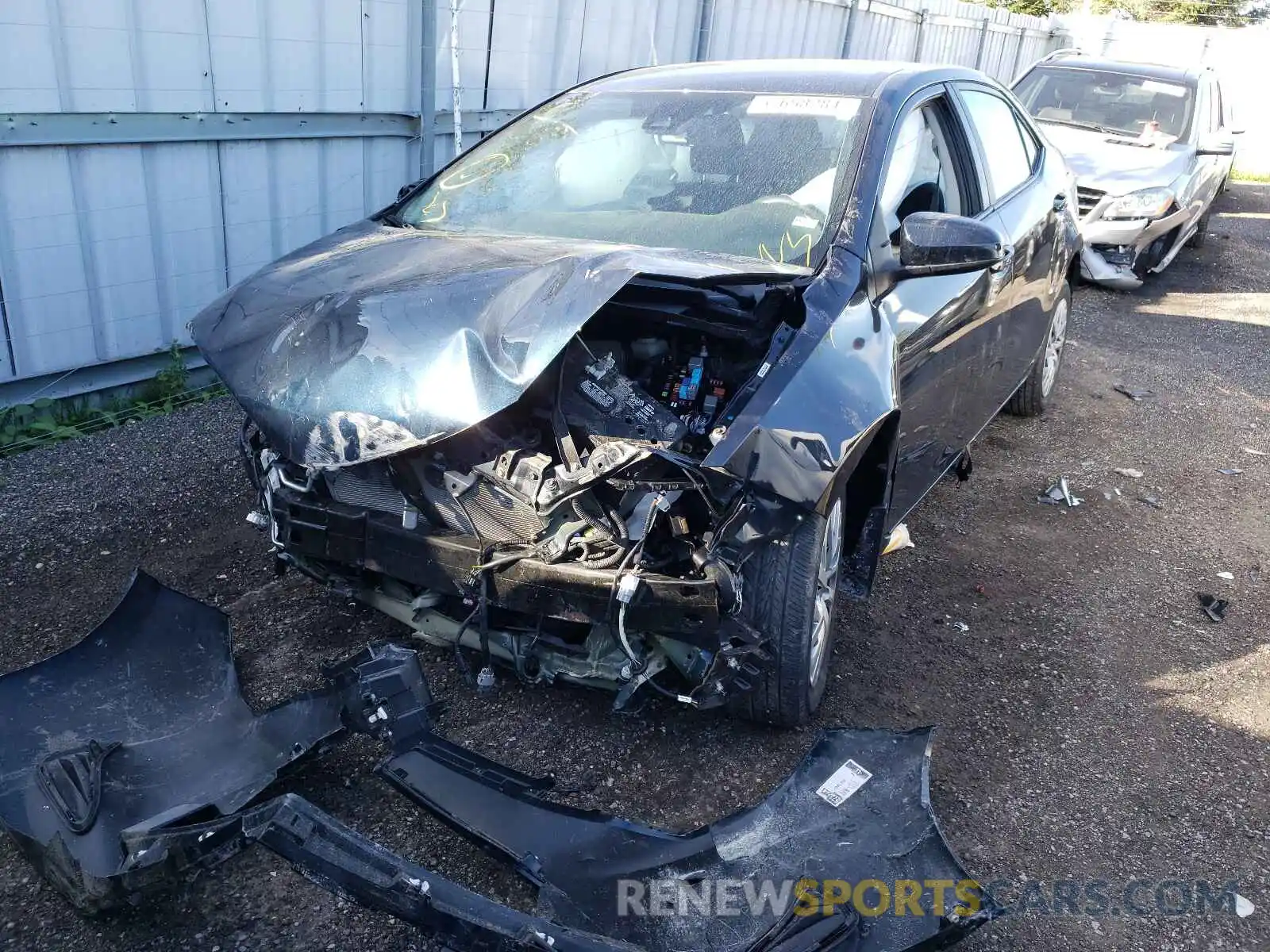 2 Photograph of a damaged car 2T1BURHE0KC161085 TOYOTA COROLLA 2019