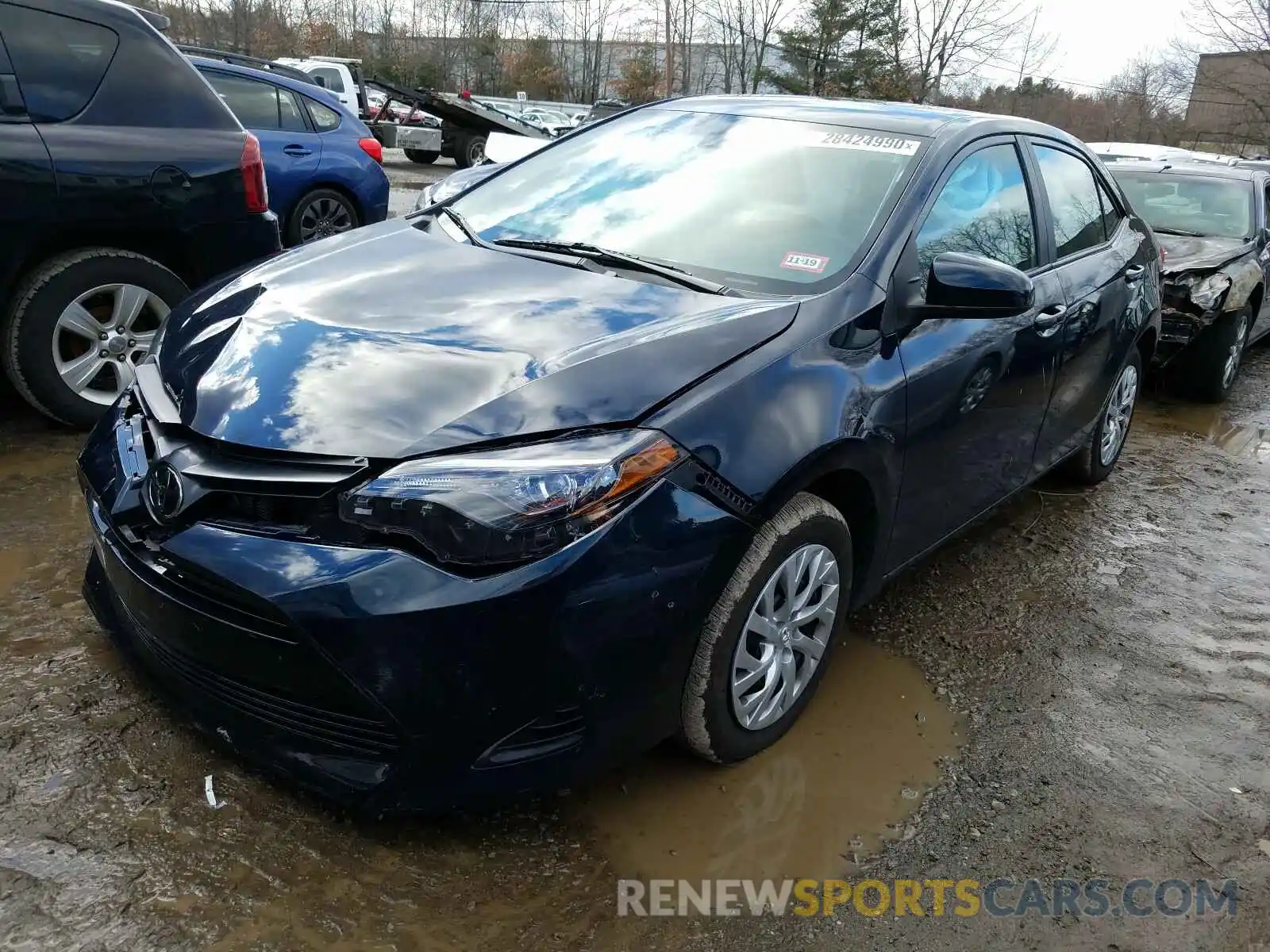 2 Photograph of a damaged car 2T1BURHE0KC161247 TOYOTA COROLLA 2019