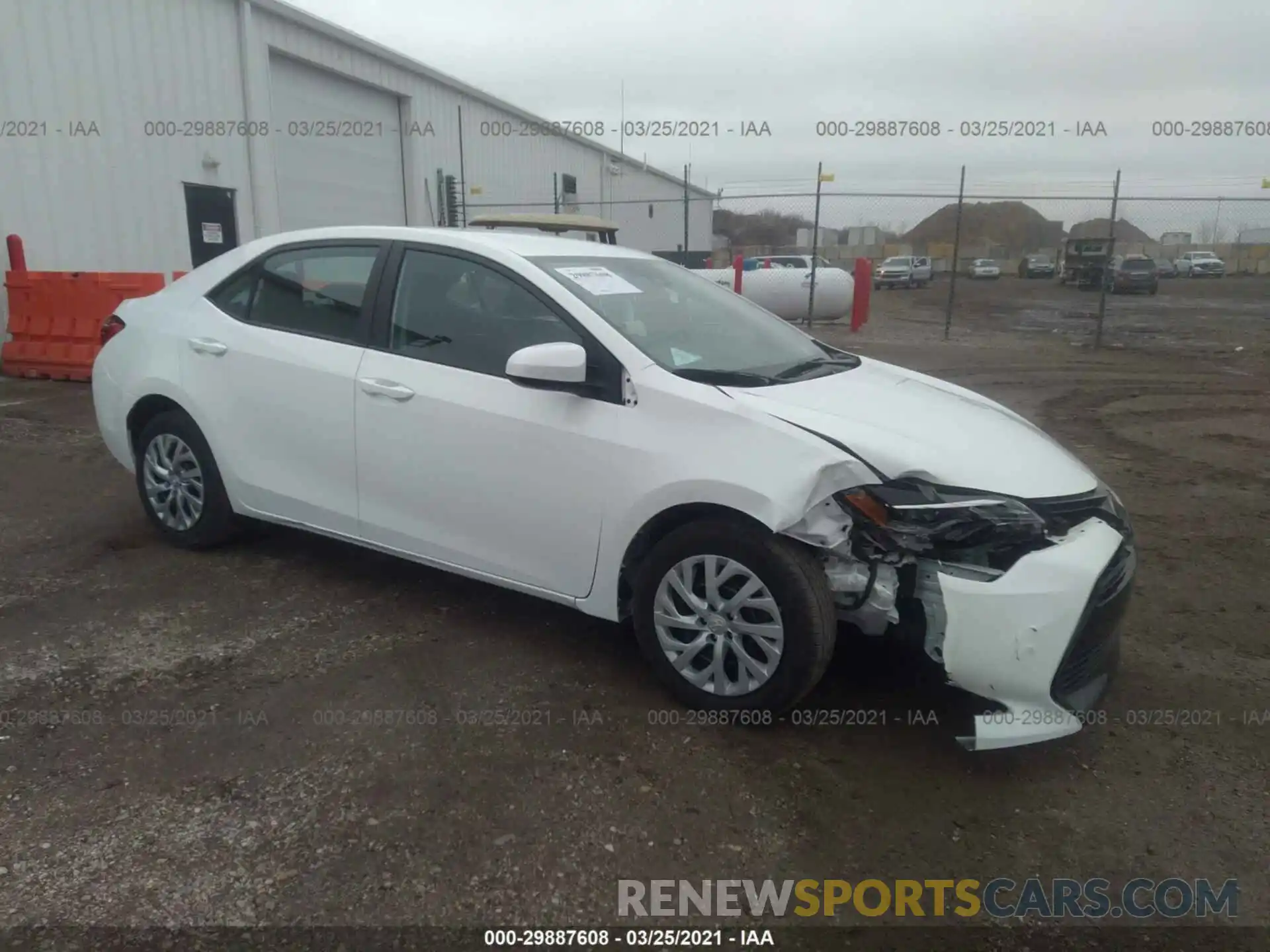 1 Photograph of a damaged car 2T1BURHE0KC161443 TOYOTA COROLLA 2019