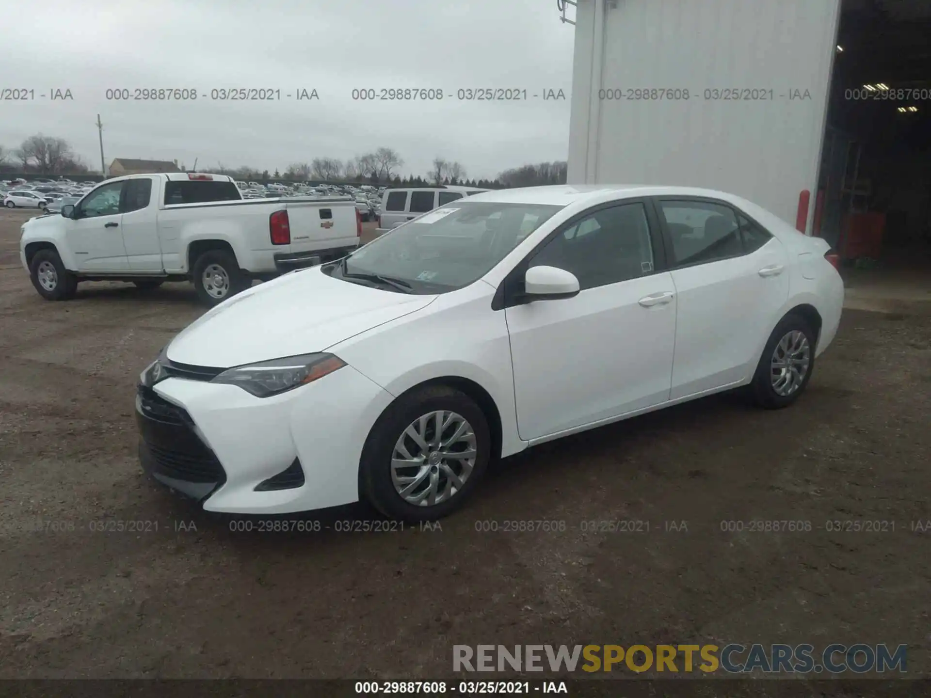 2 Photograph of a damaged car 2T1BURHE0KC161443 TOYOTA COROLLA 2019