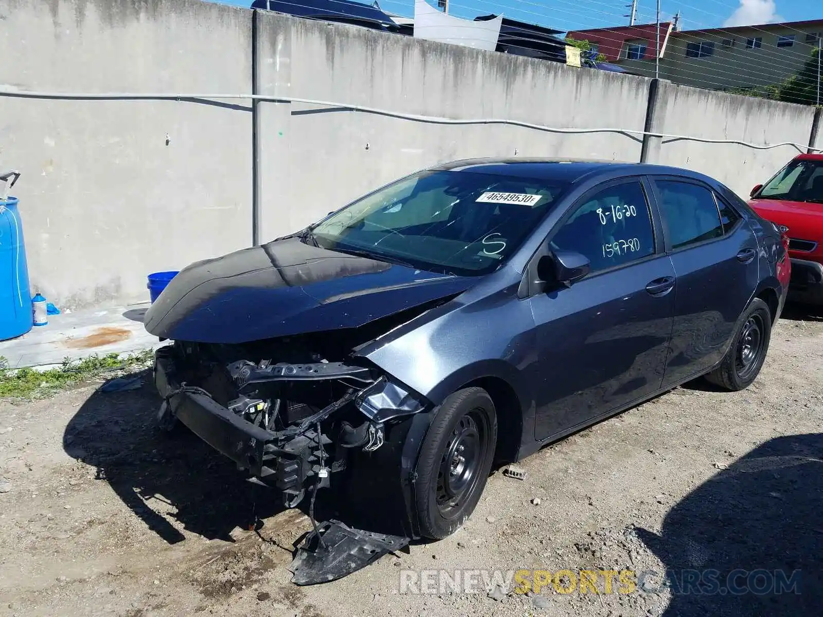 2 Photograph of a damaged car 2T1BURHE0KC161569 TOYOTA COROLLA 2019