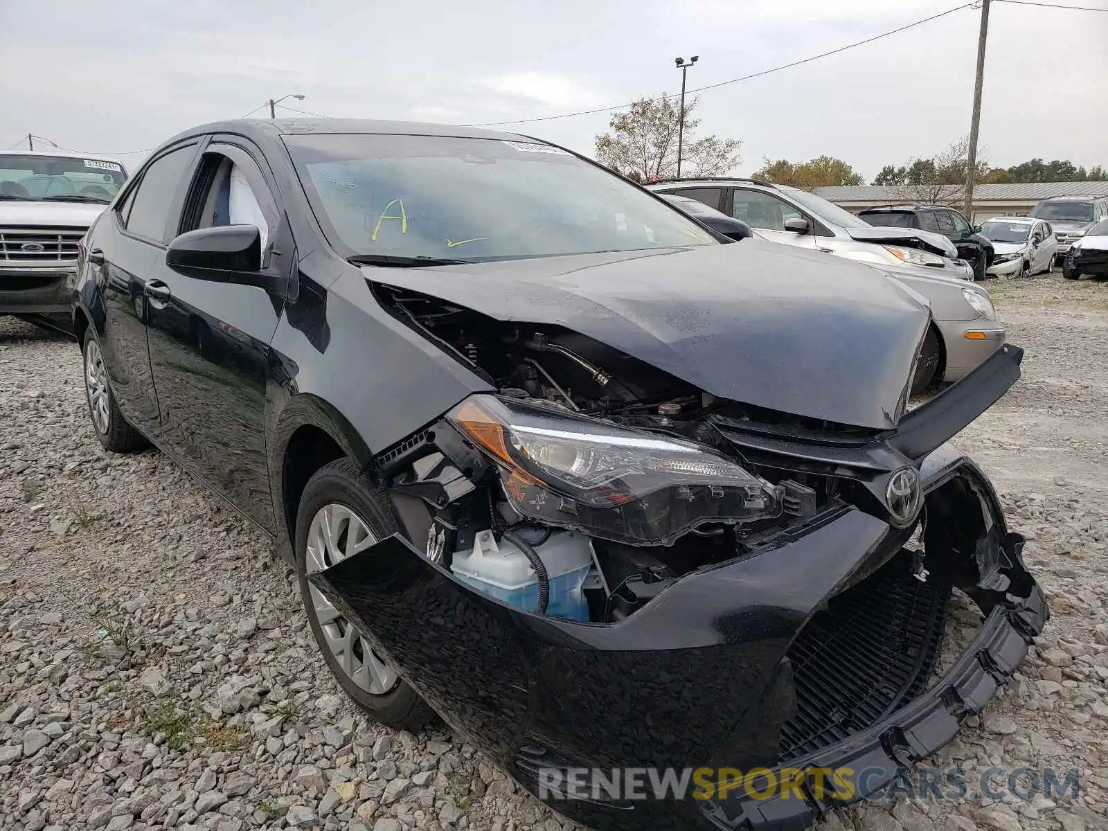 1 Photograph of a damaged car 2T1BURHE0KC161586 TOYOTA COROLLA 2019