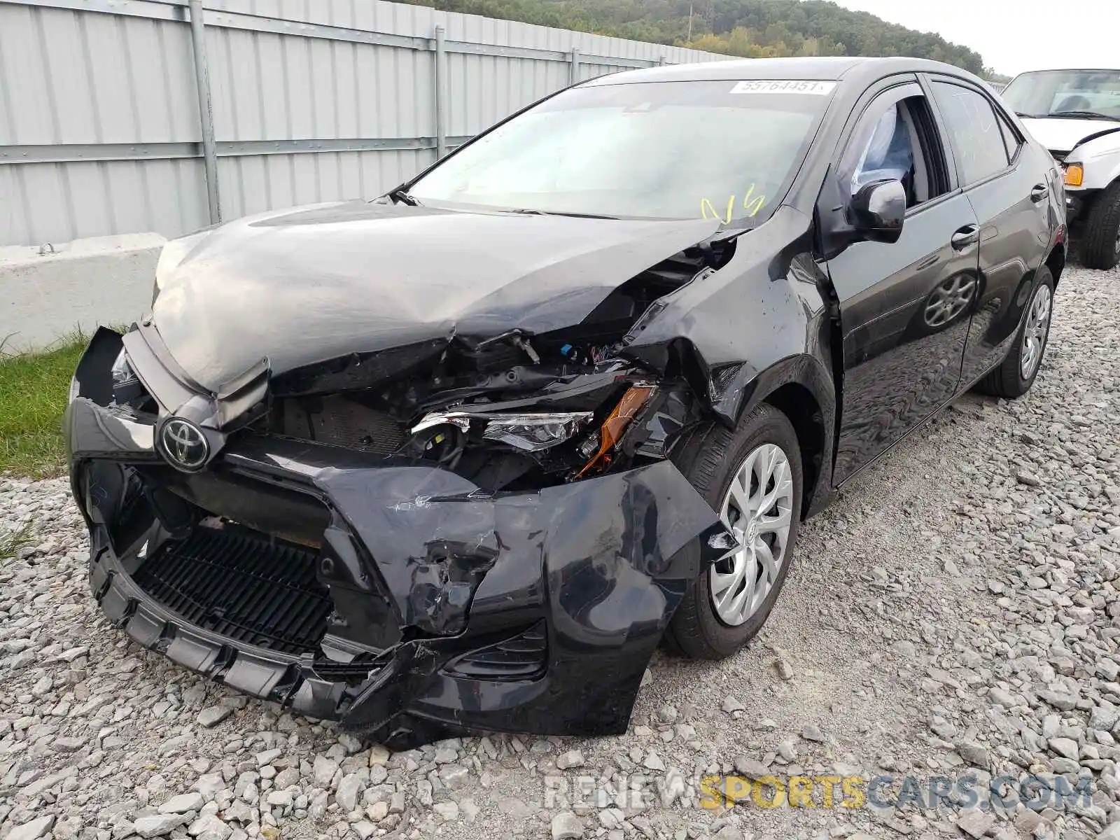 2 Photograph of a damaged car 2T1BURHE0KC161586 TOYOTA COROLLA 2019