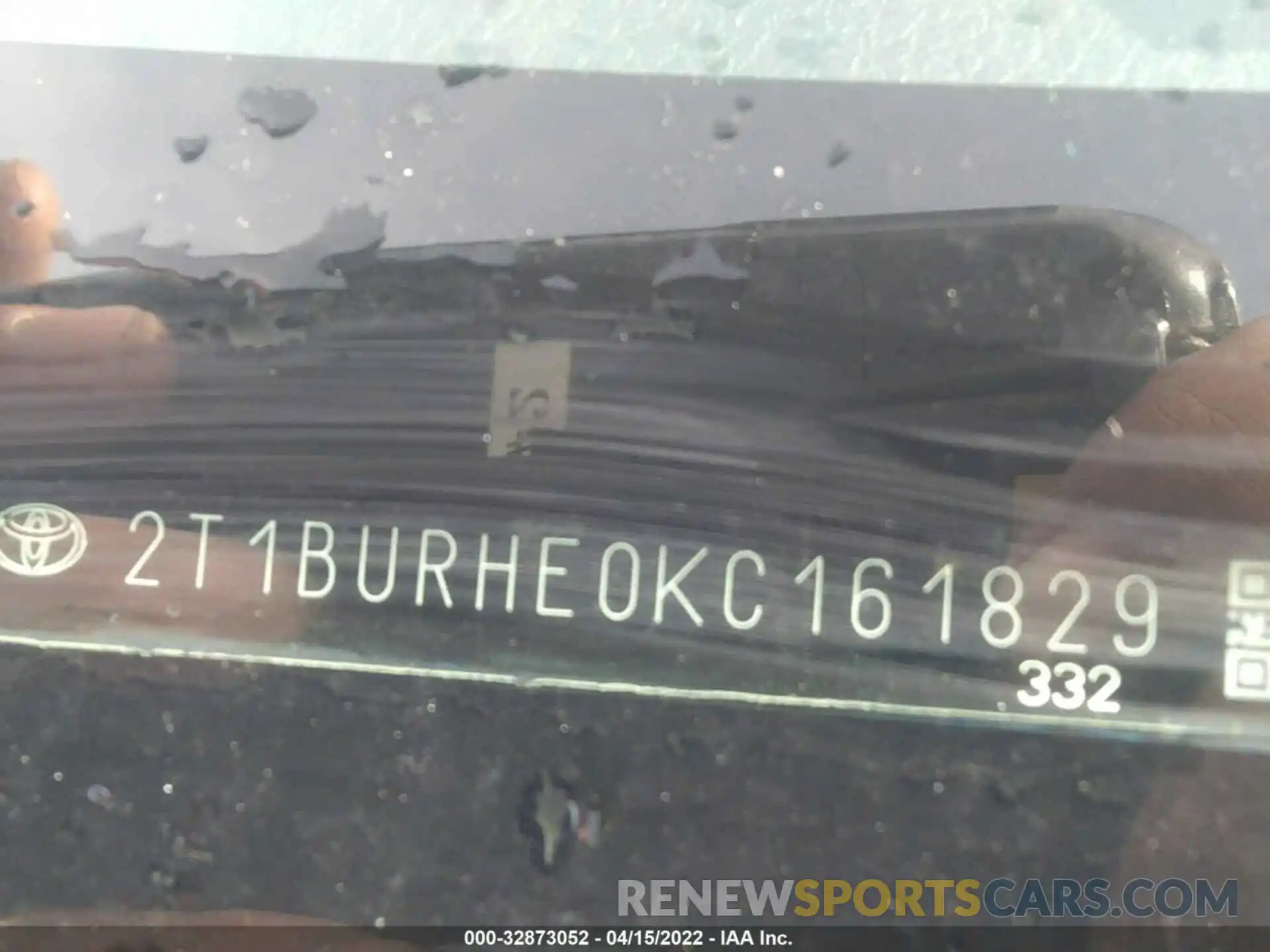 9 Photograph of a damaged car 2T1BURHE0KC161829 TOYOTA COROLLA 2019